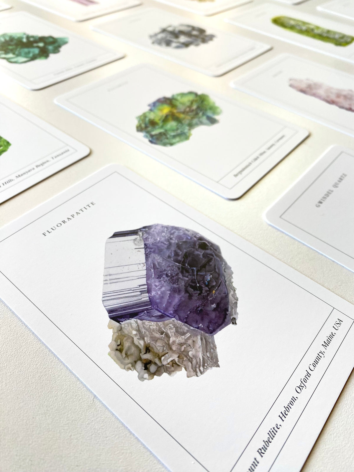 Mineralogy Collectors Cards- 65 Luxury Card Deck