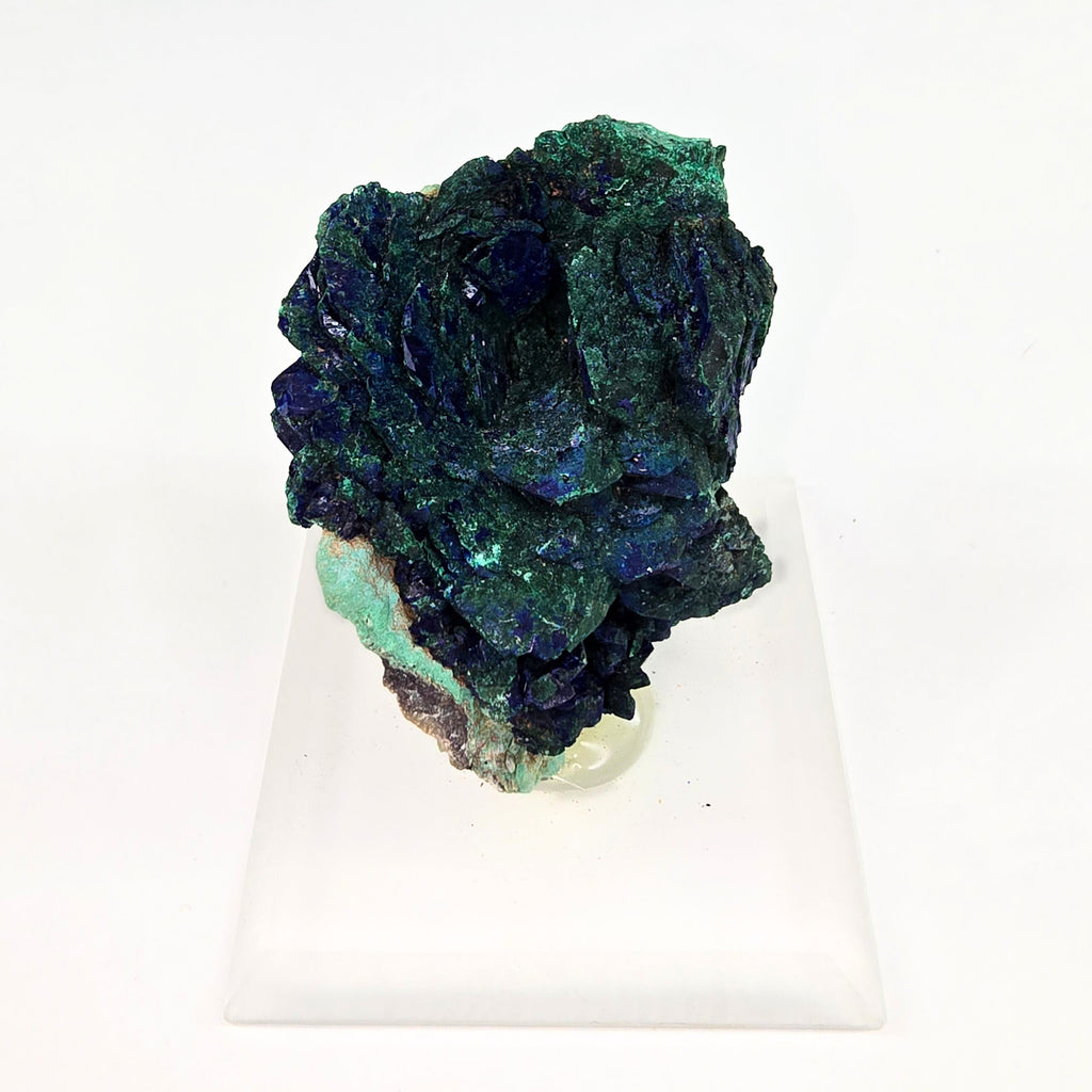 MN0024-Azurite W/ Malachite Pseudomorph
