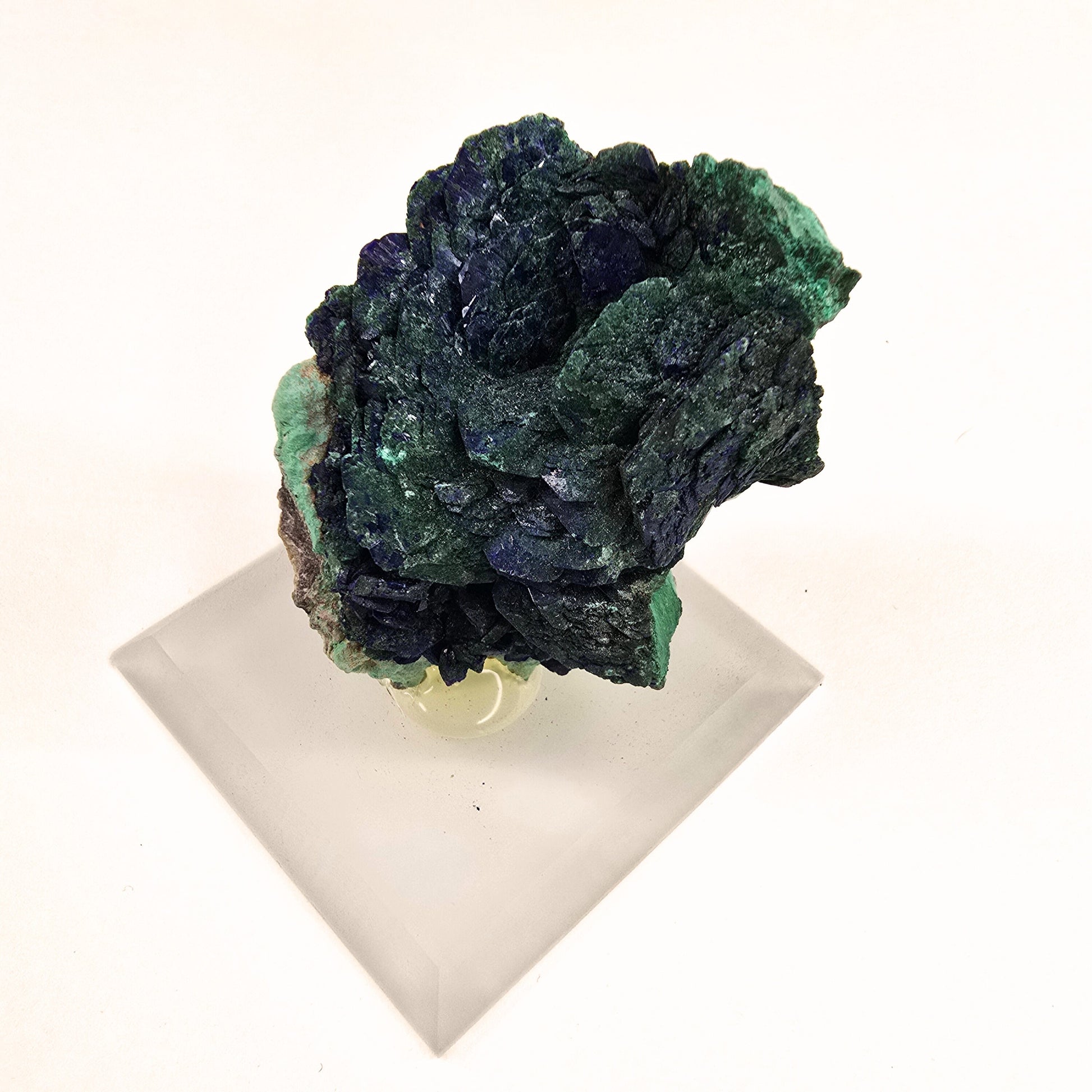 MN0024-Azurite W/ Malachite Pseudomorph