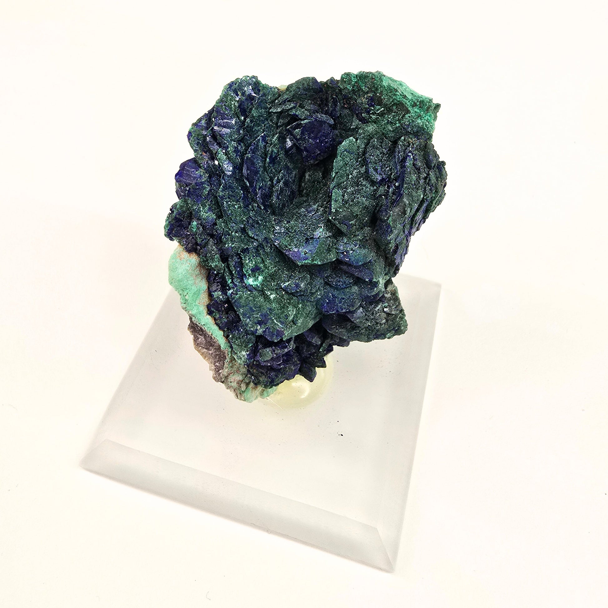 MN0024-Azurite W/ Malachite Pseudomorph