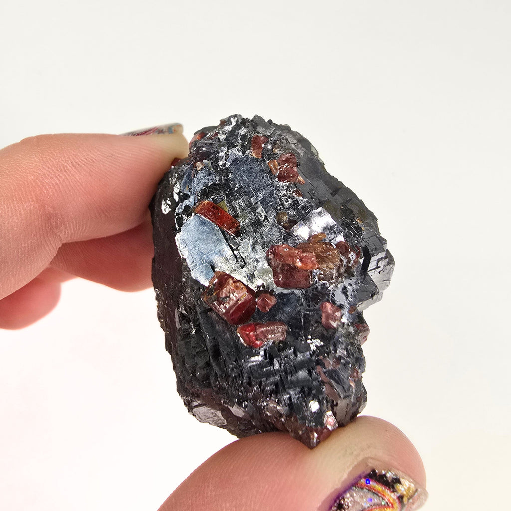 MN0040-Rhodonite In Galena