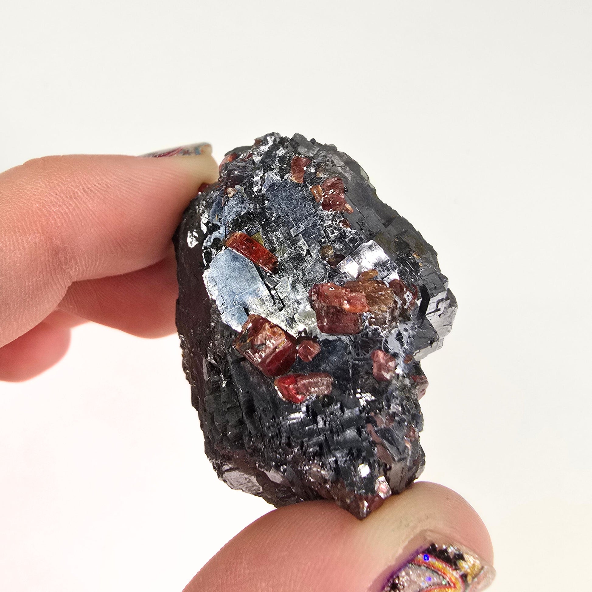 MN0040-Rhodonite In Galena