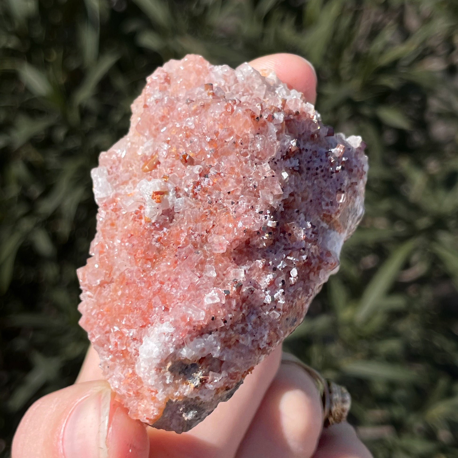 MN0007-Vanadinite On Calcite