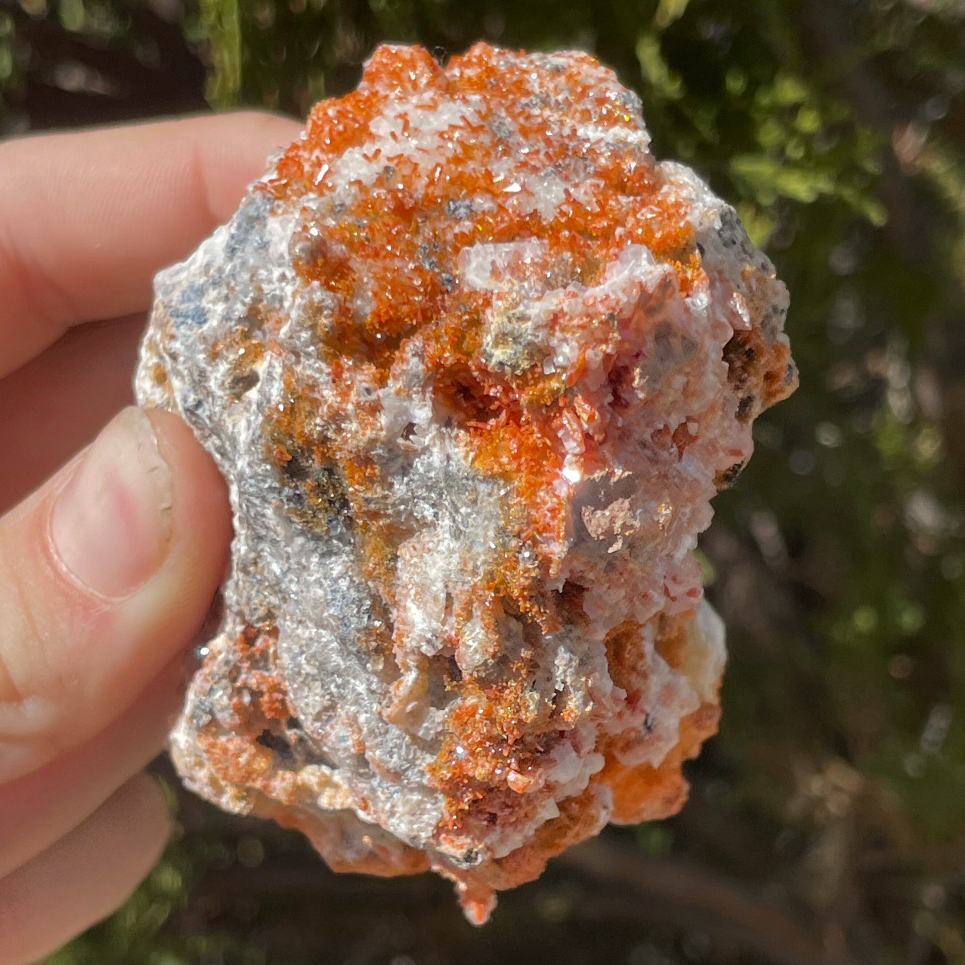 MN0013-Vanadinite On Calcite