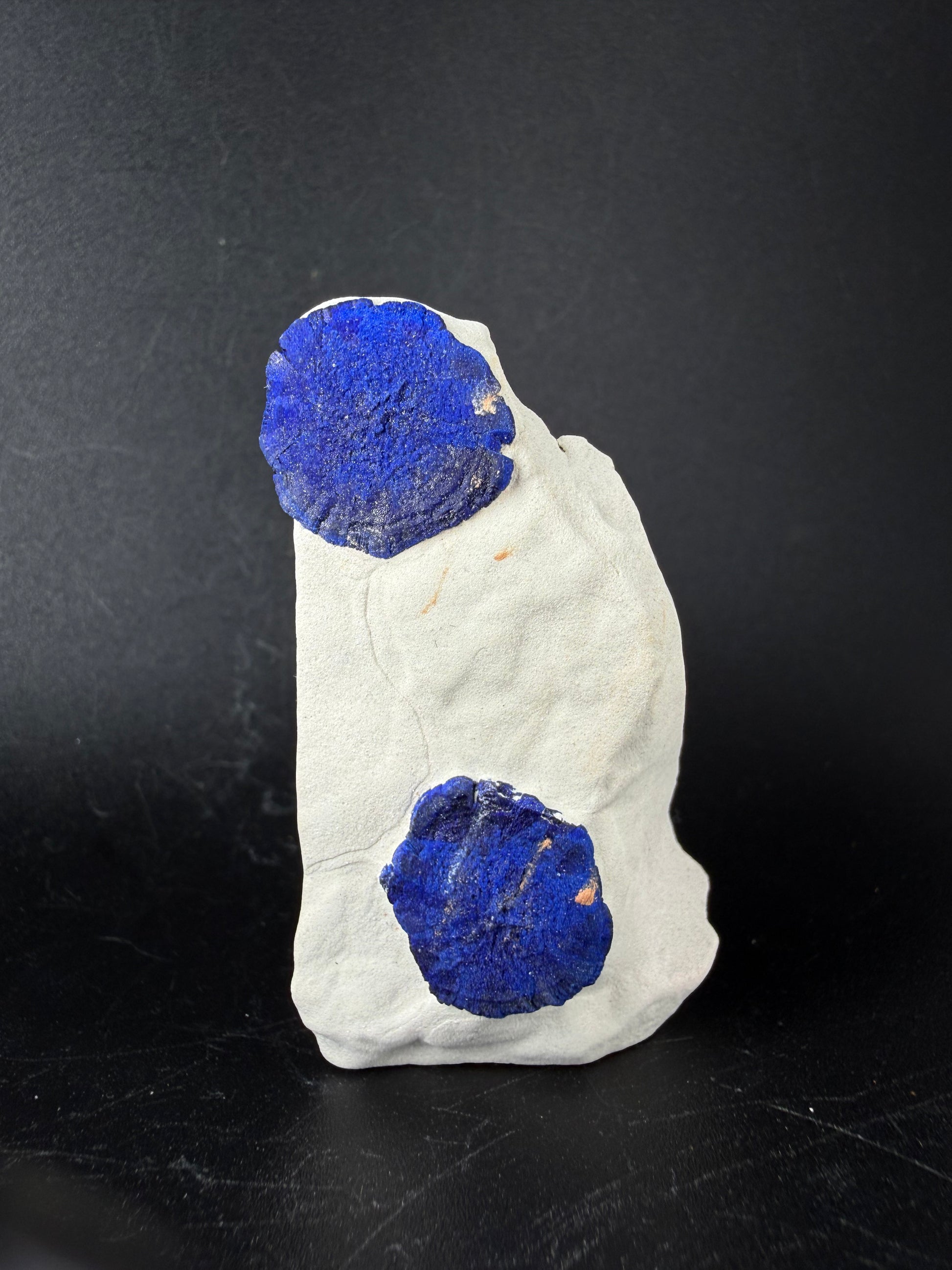Azurite "suns"