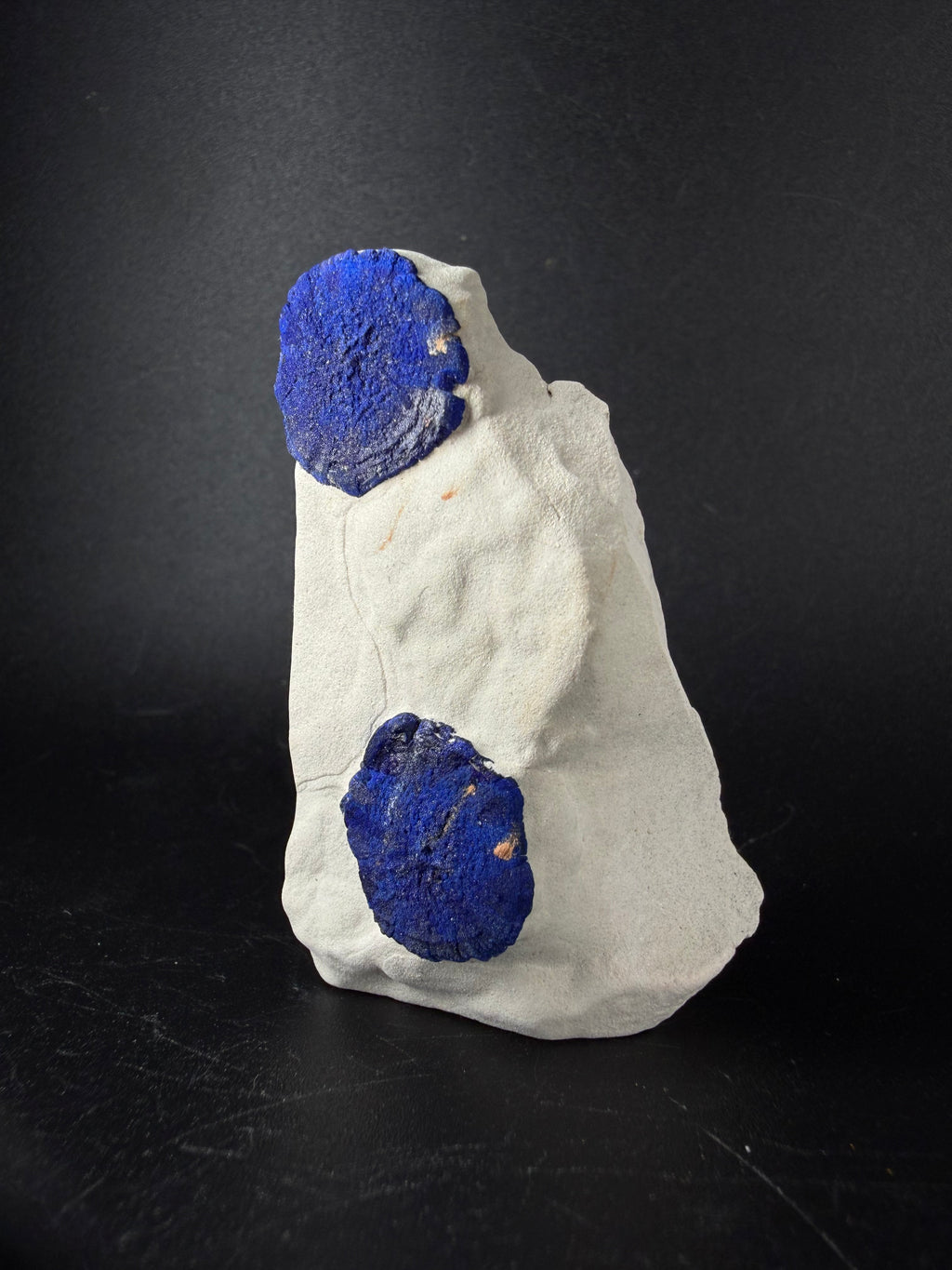 Azurite "suns"