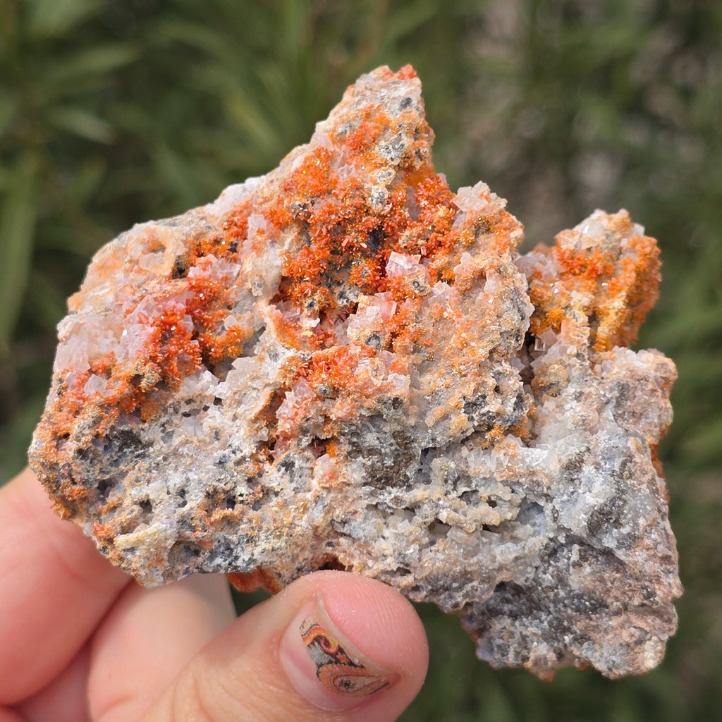 MN0100-Vanadinite On Calcite