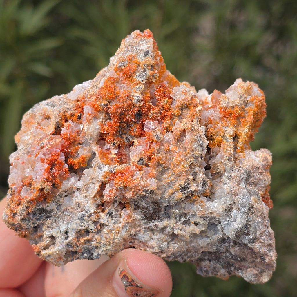 MN0100-Vanadinite On Calcite