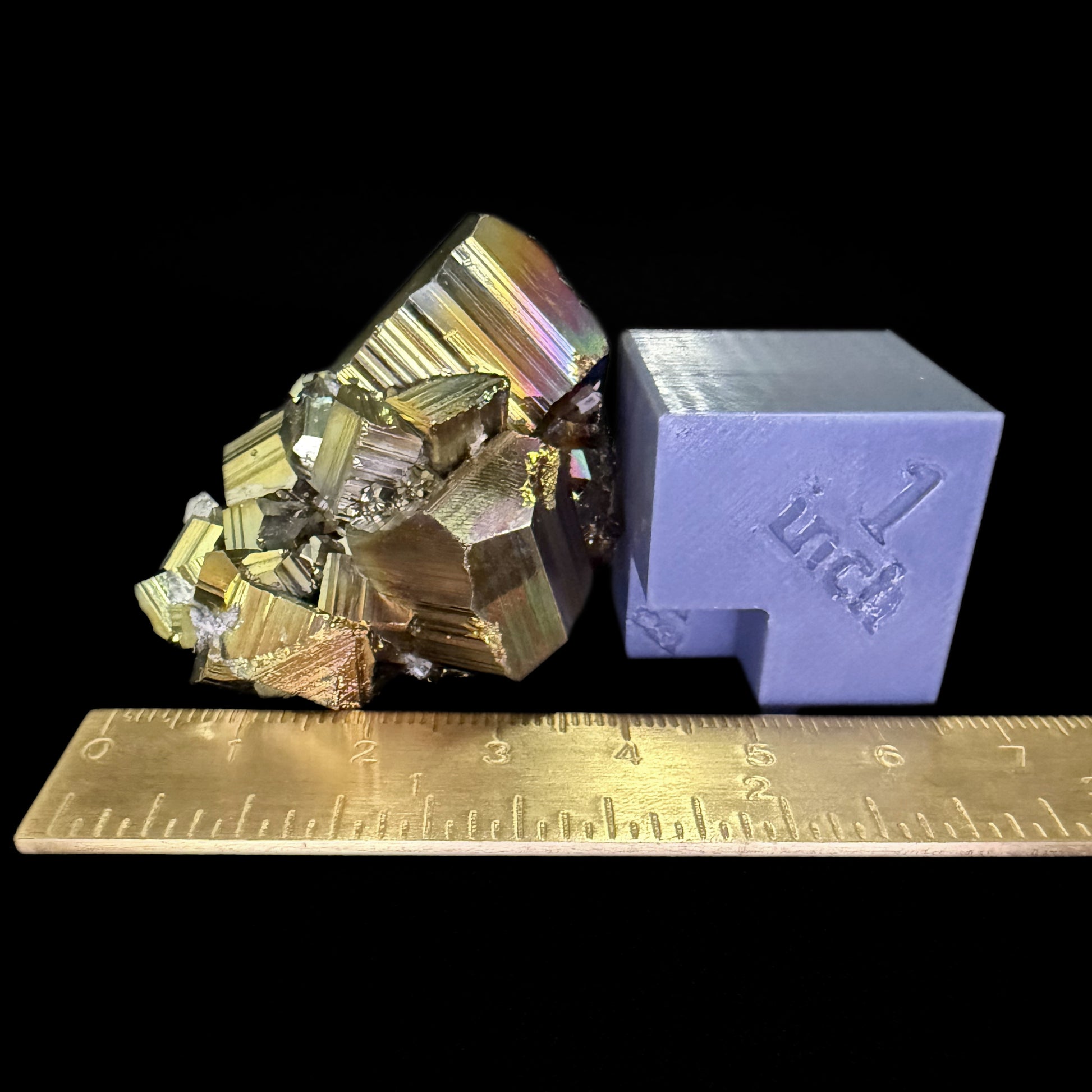 Pyrite with Iridescent