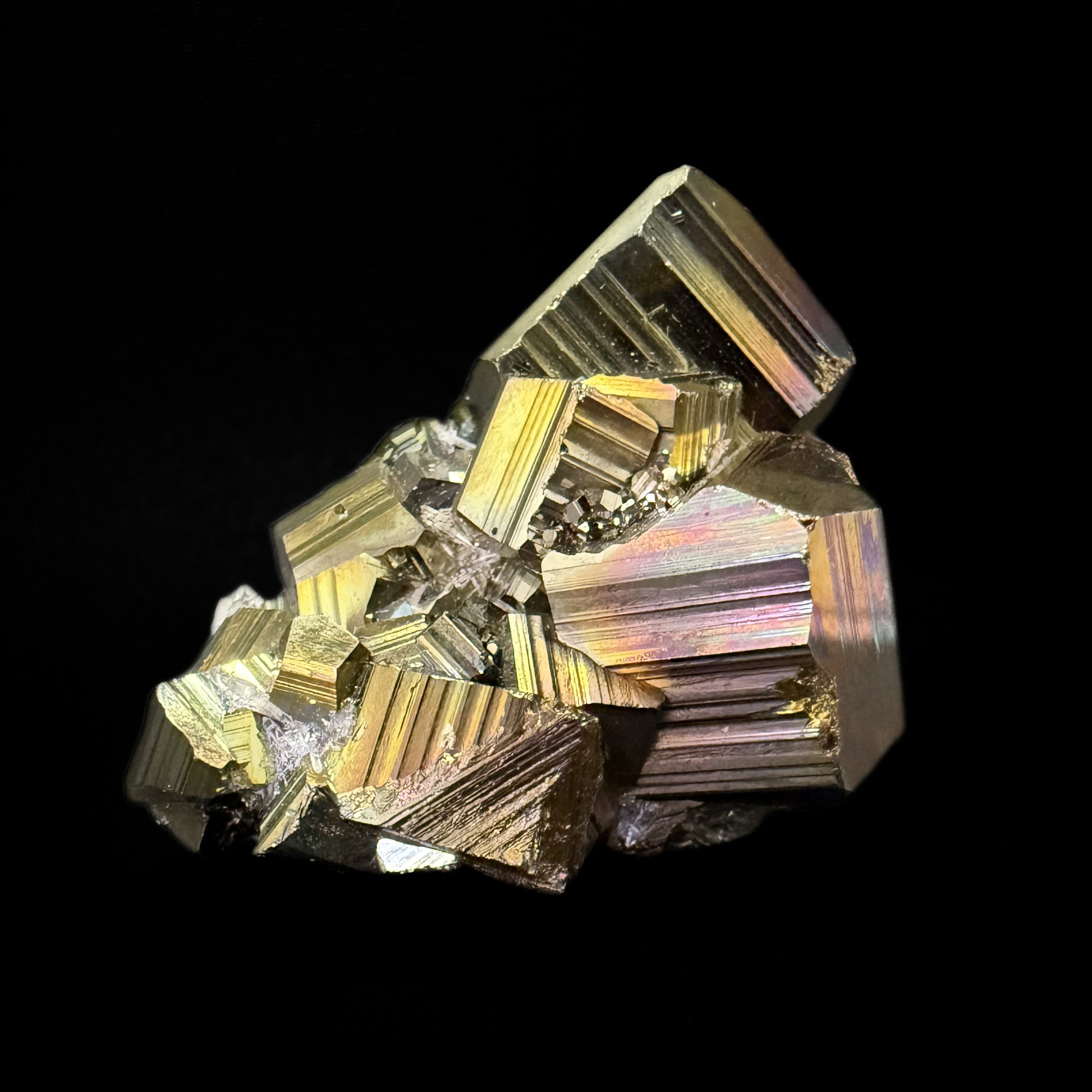 Pyrite with Iridescent