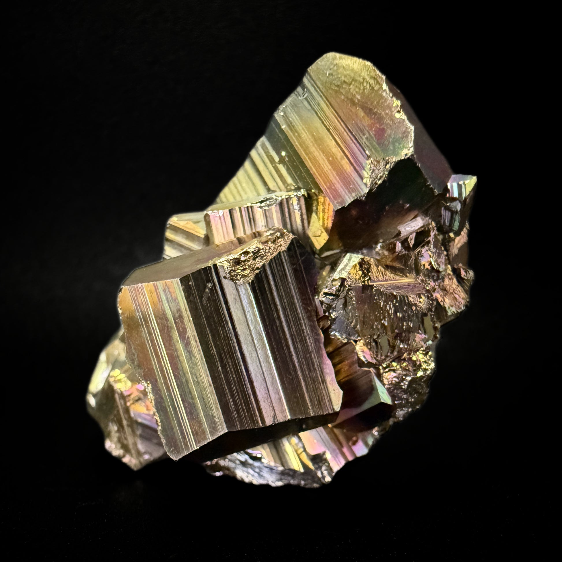 Pyrite with Iridescent