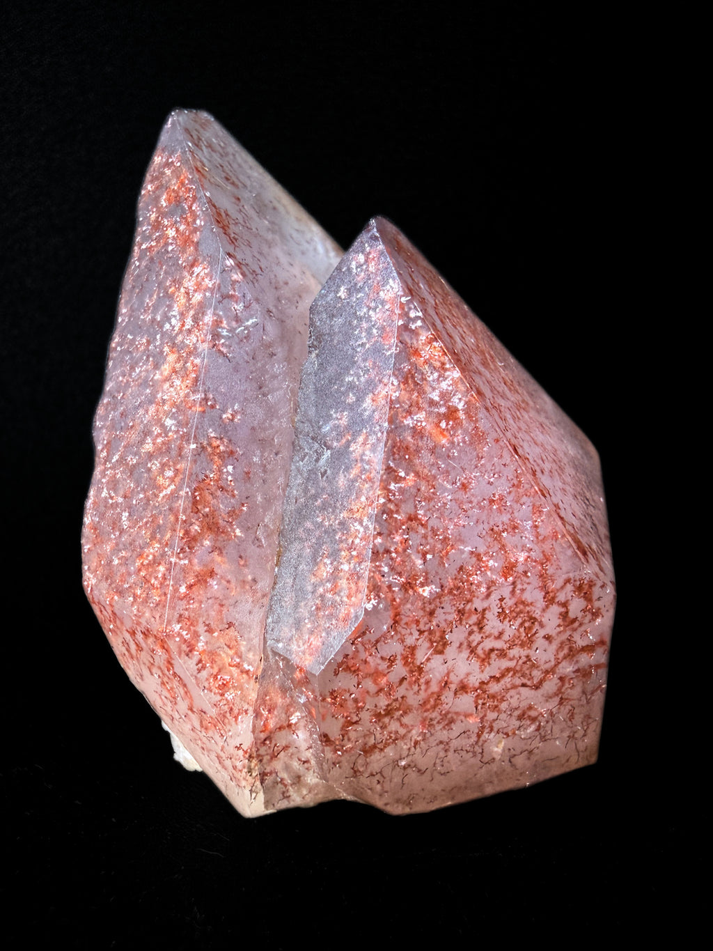 Quartz var. Amethyst with Hematite incl.