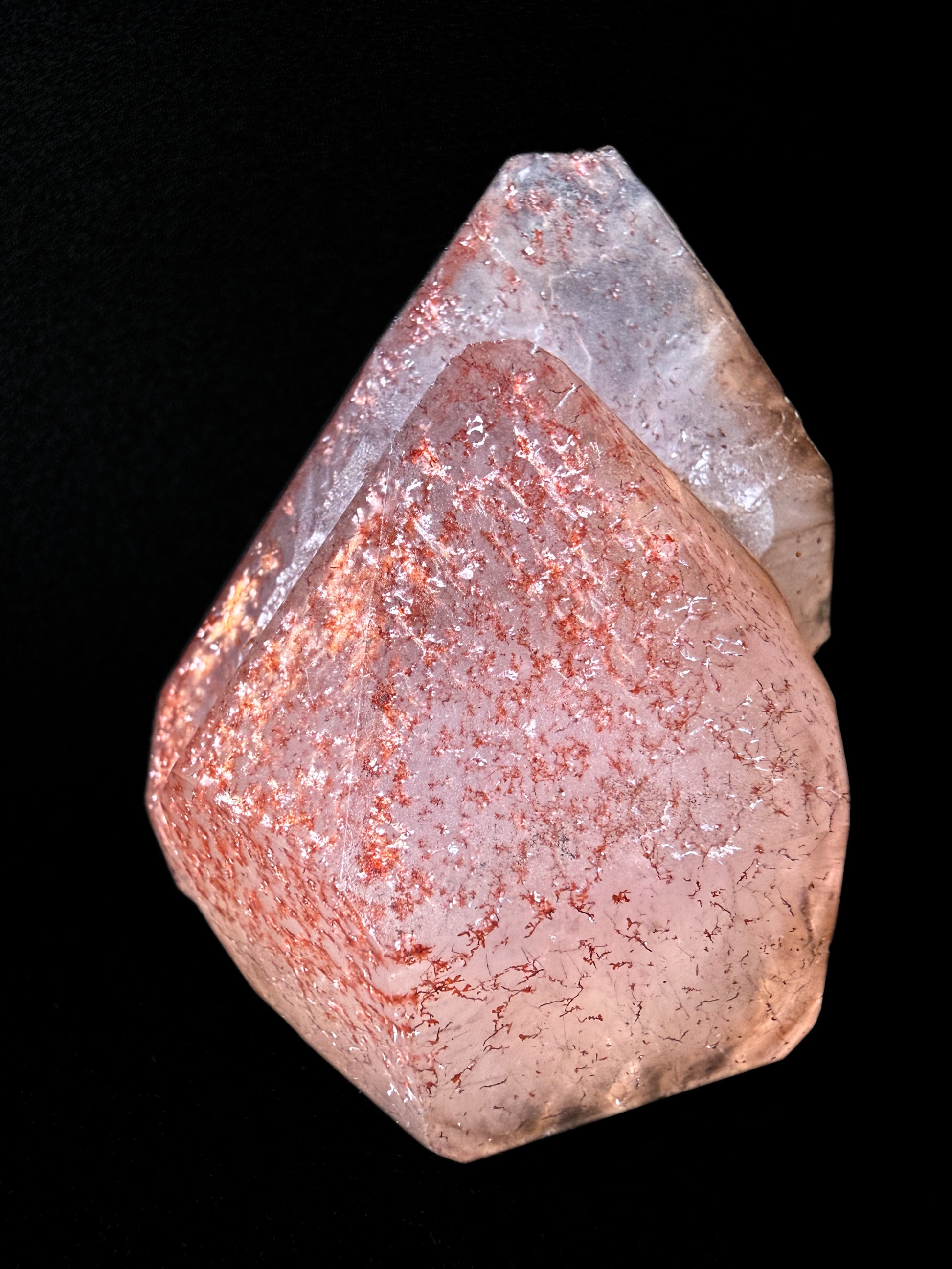 Quartz var. Amethyst with Hematite incl.