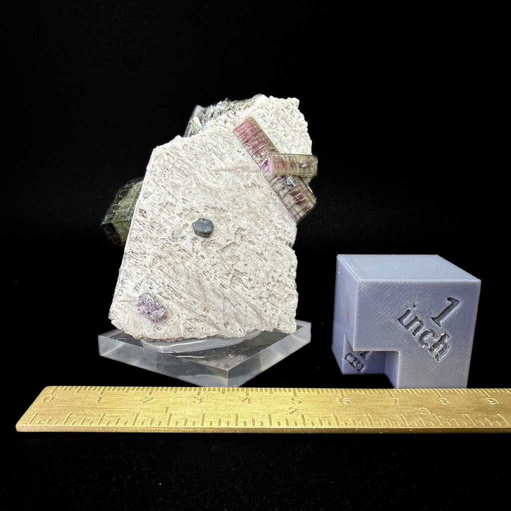 Tourmaline on Feldspar