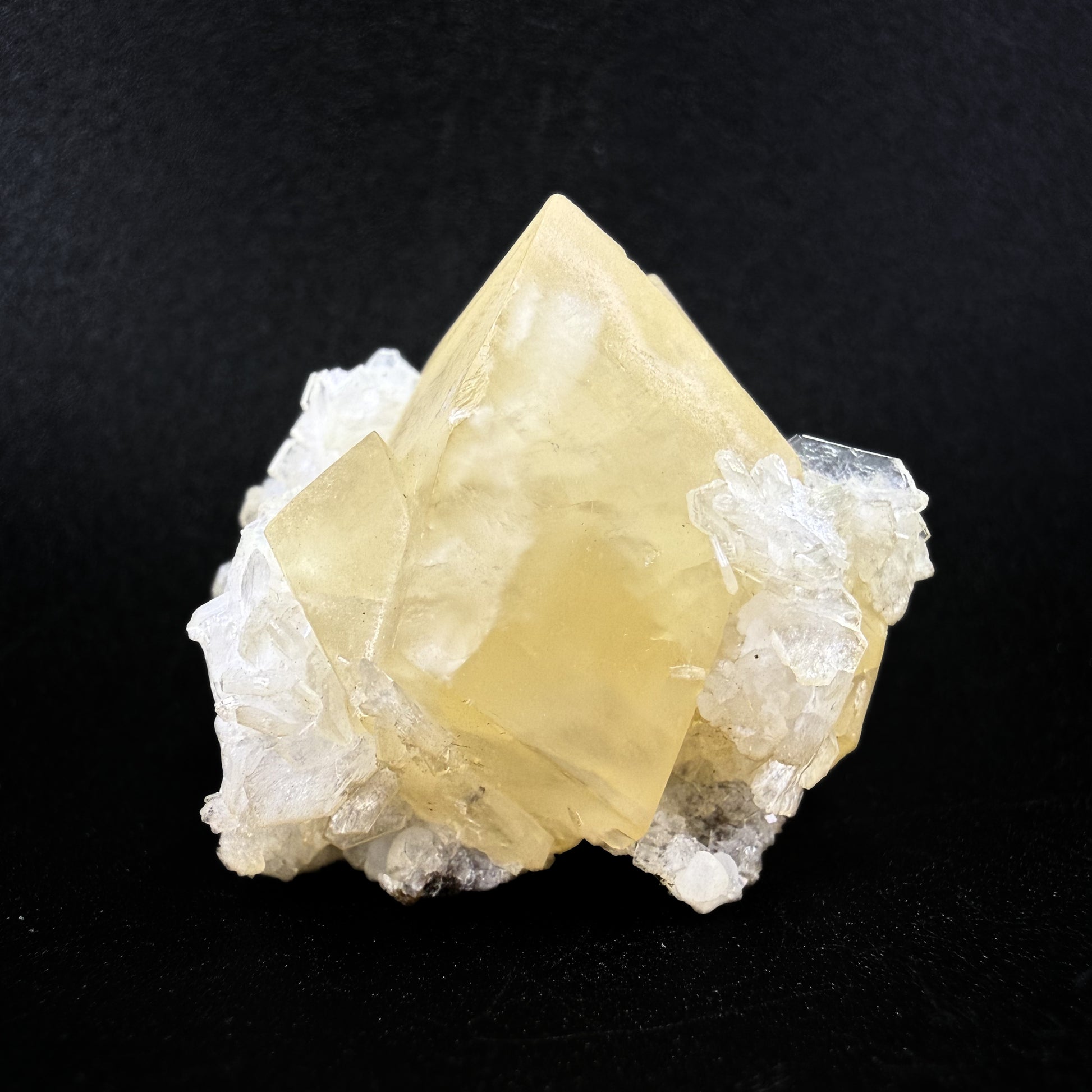 Calcite with Stilbite