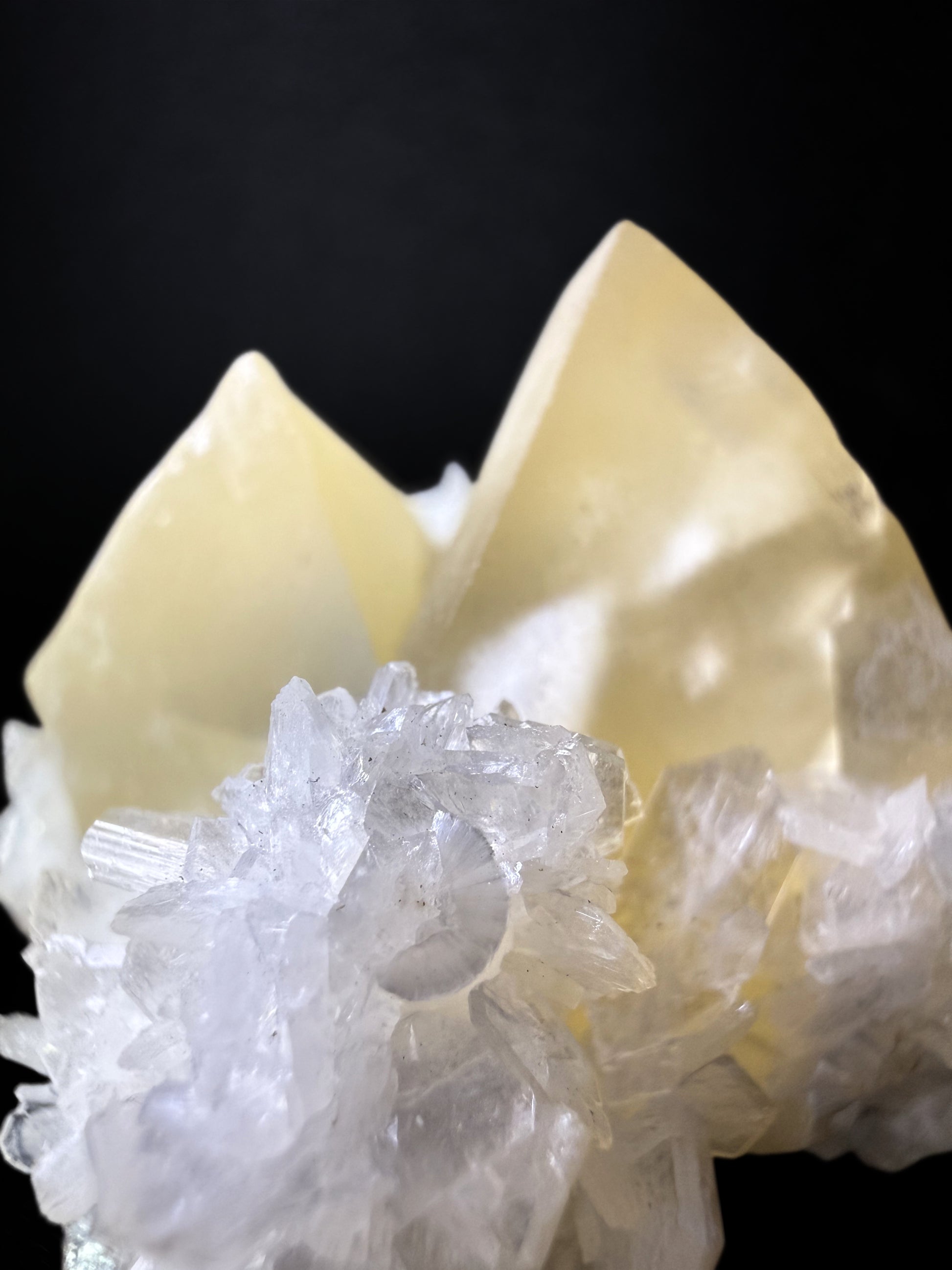 Calcite with Stilbite