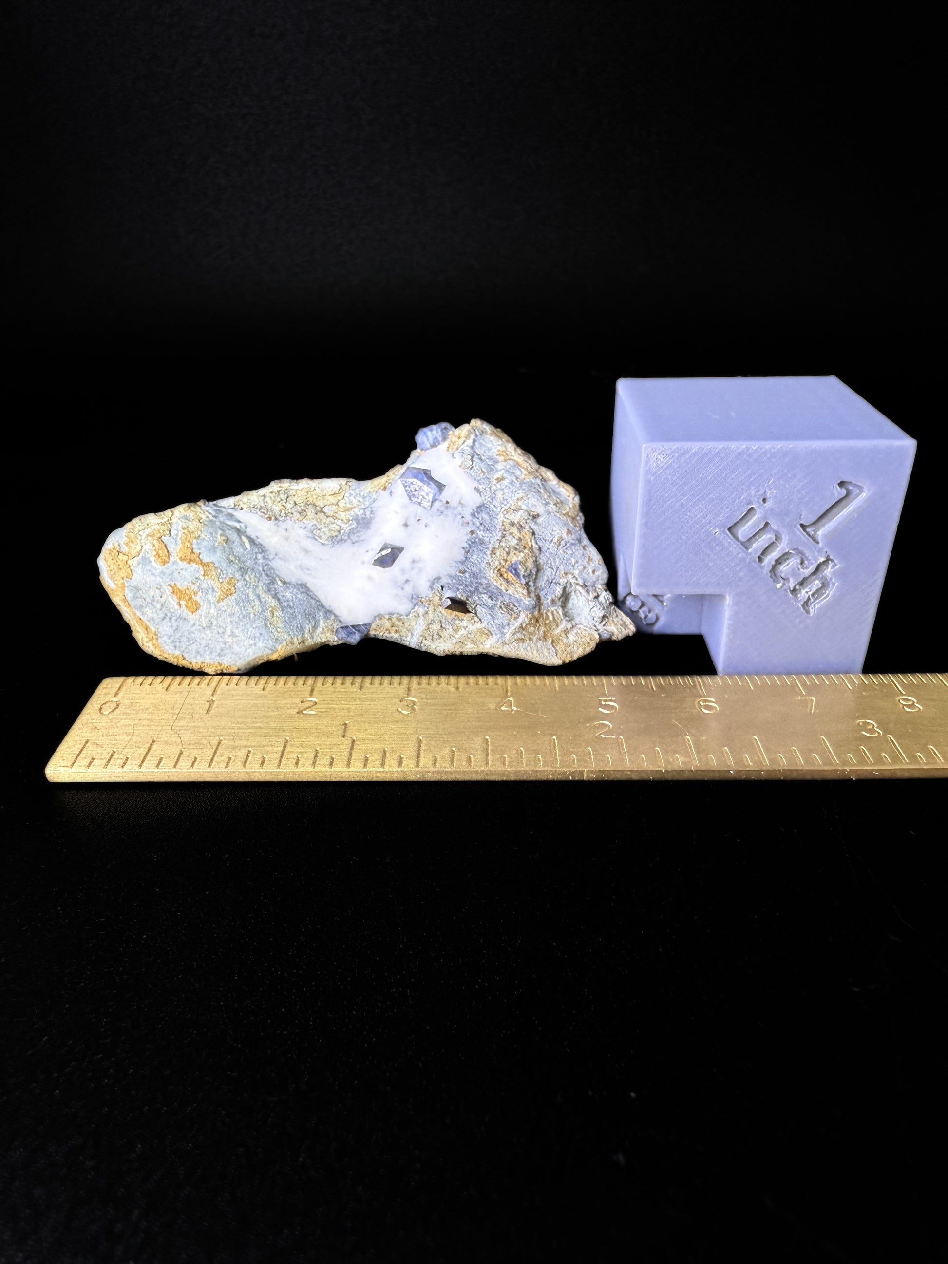 Benitoite with Neptunite & Natrolite