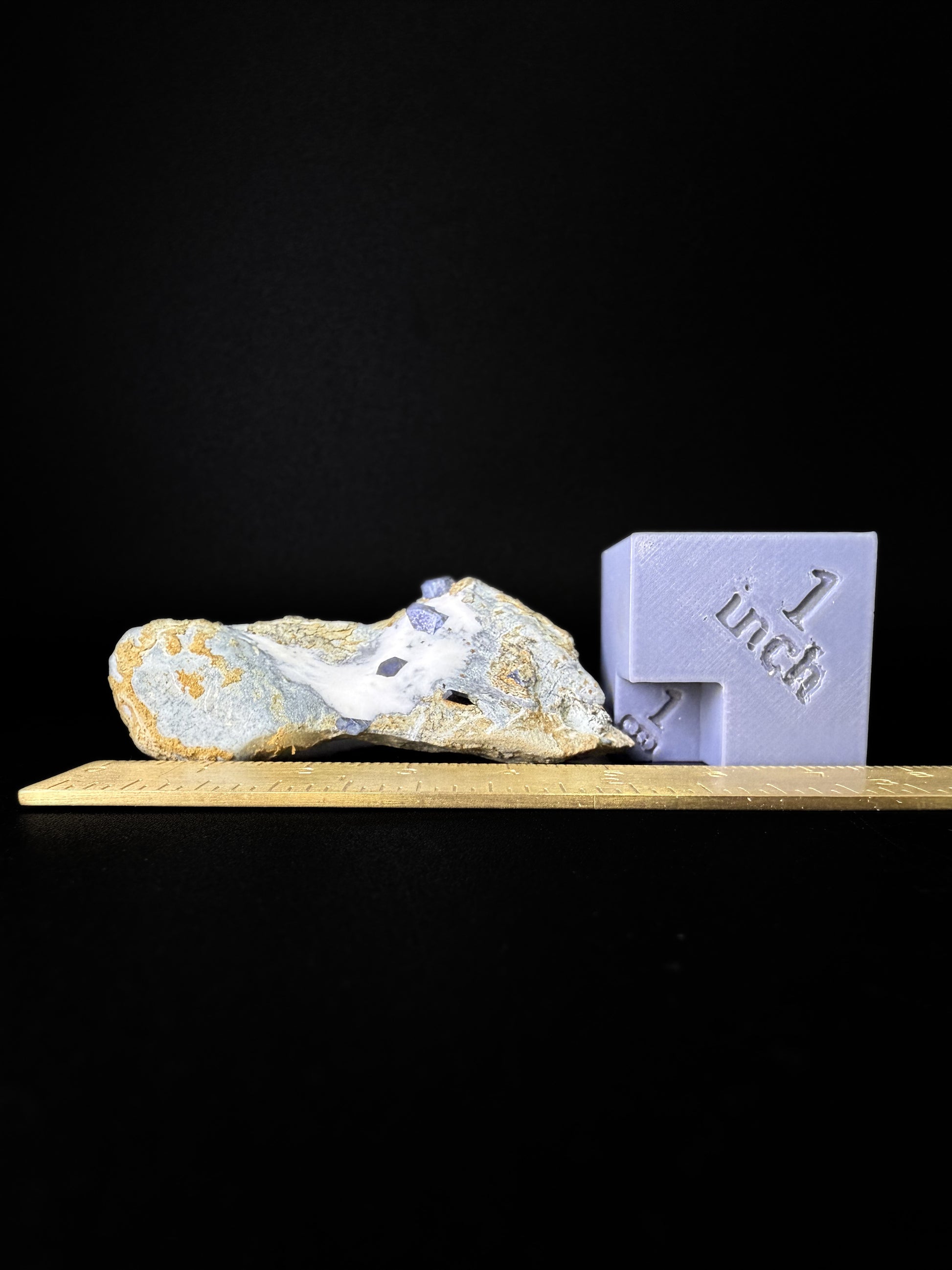 Benitoite with Neptunite & Natrolite
