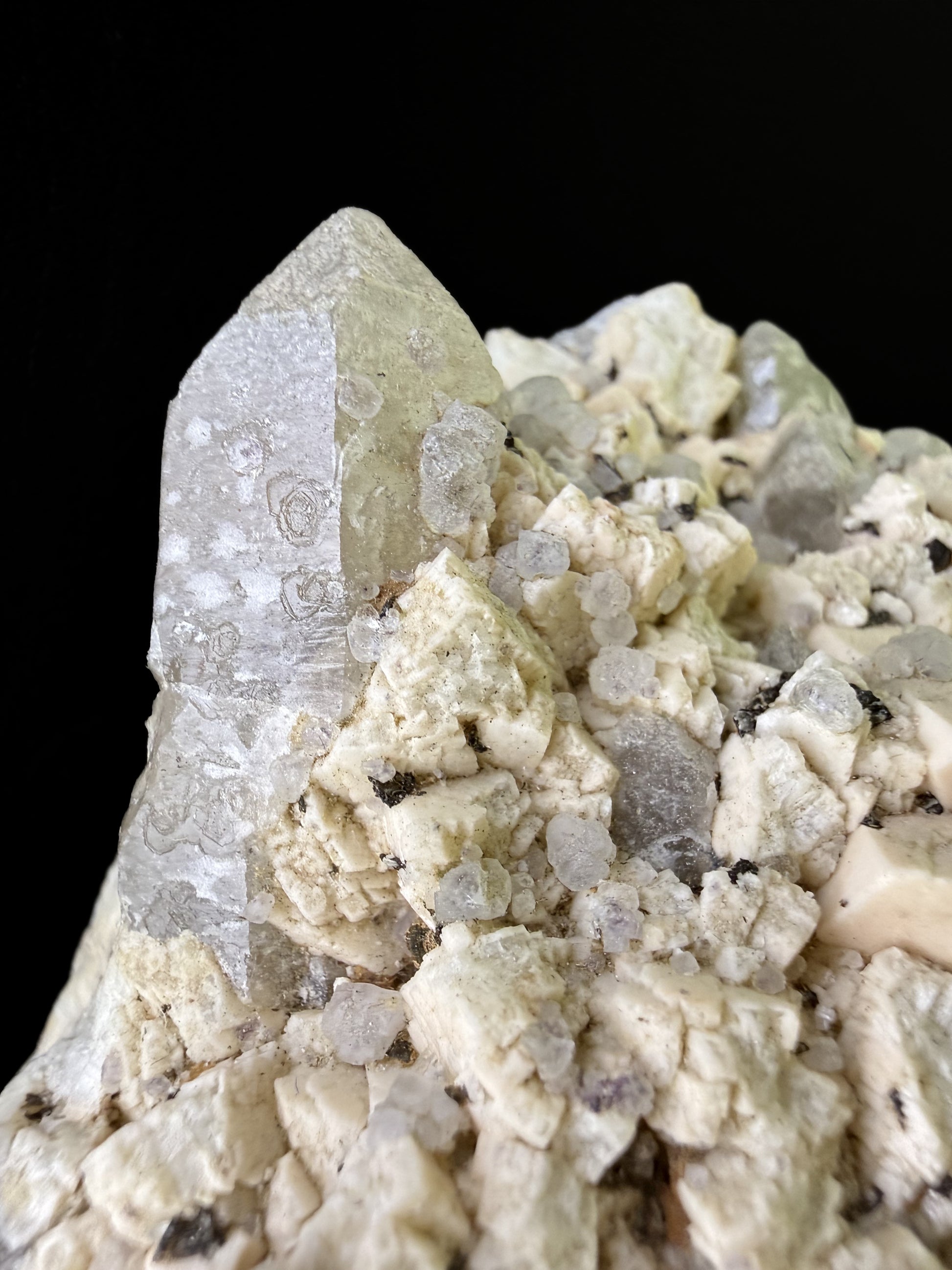 Fluorite, Microline and Smoky Quartz