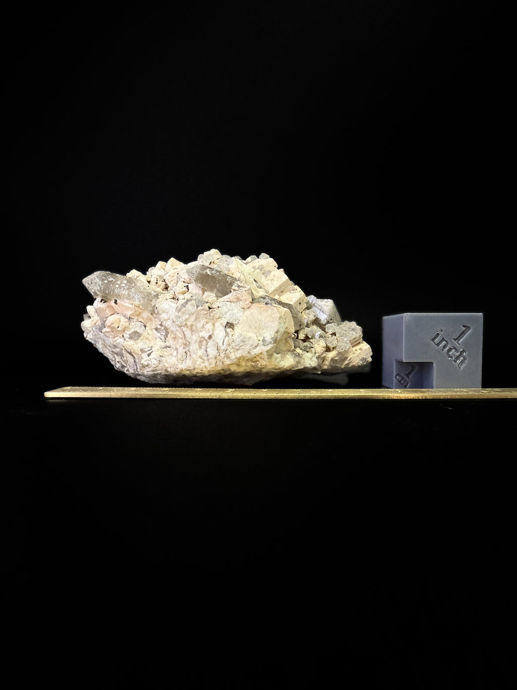 Fluorite, Microline and Smoky Quartz