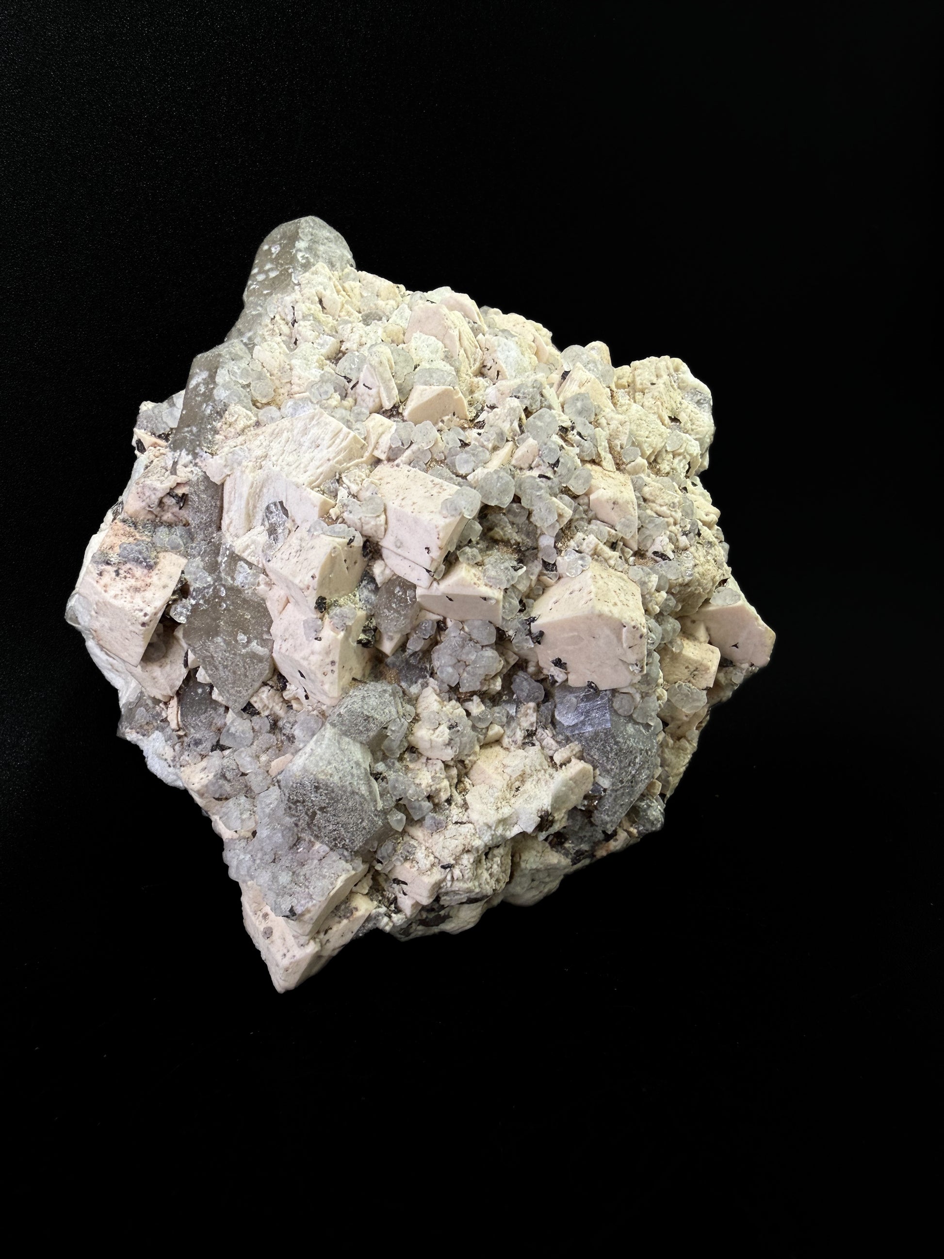 Fluorite, Microline and Smoky Quartz