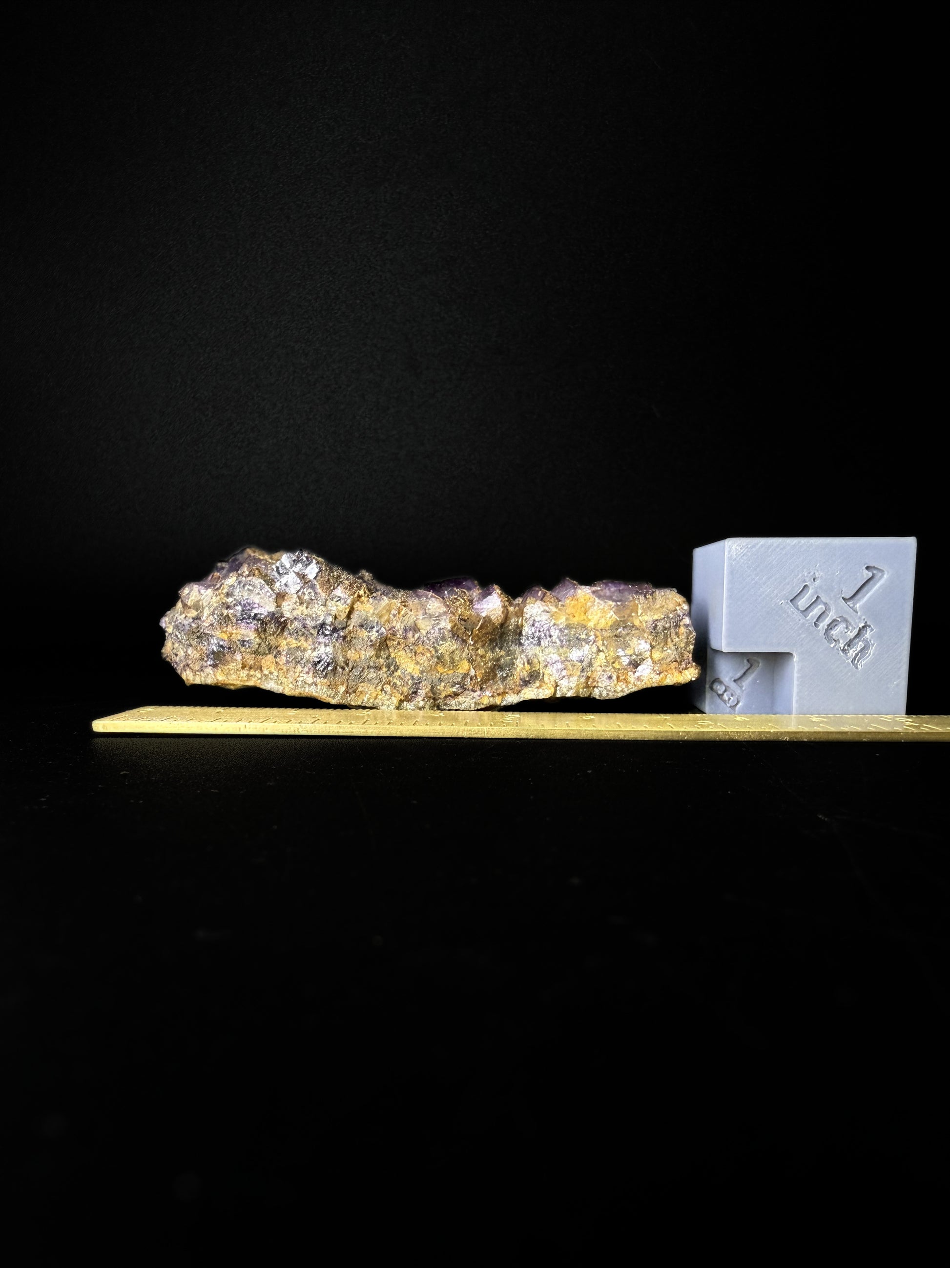 Quartz and Dolomite on Fluorite