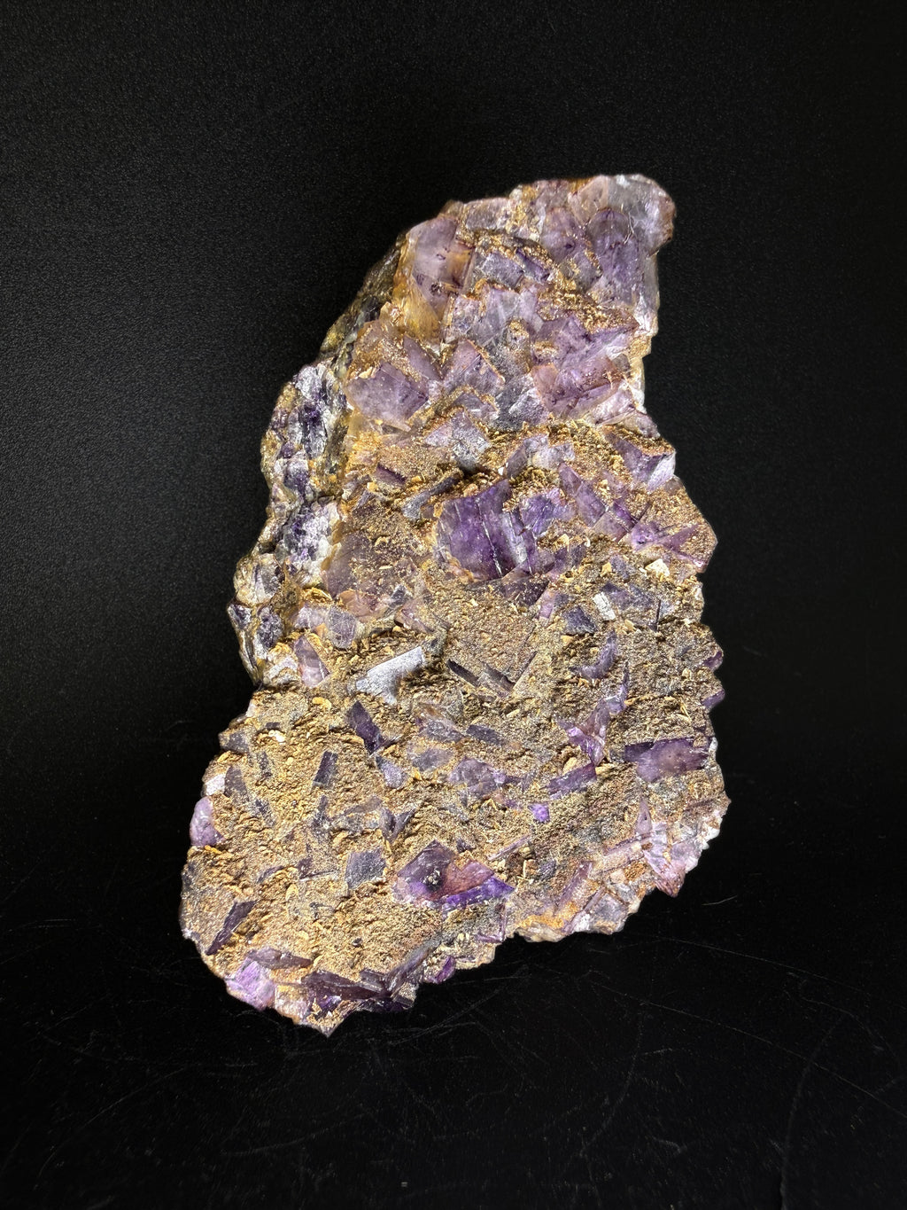 Quartz and Dolomite on Fluorite