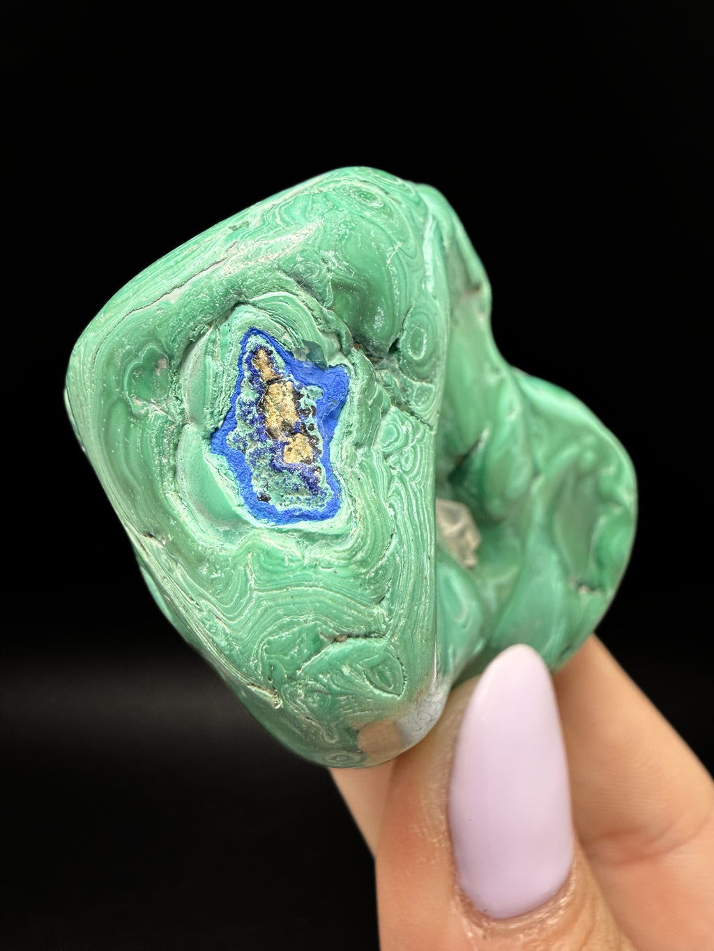 Malachite with Azurite