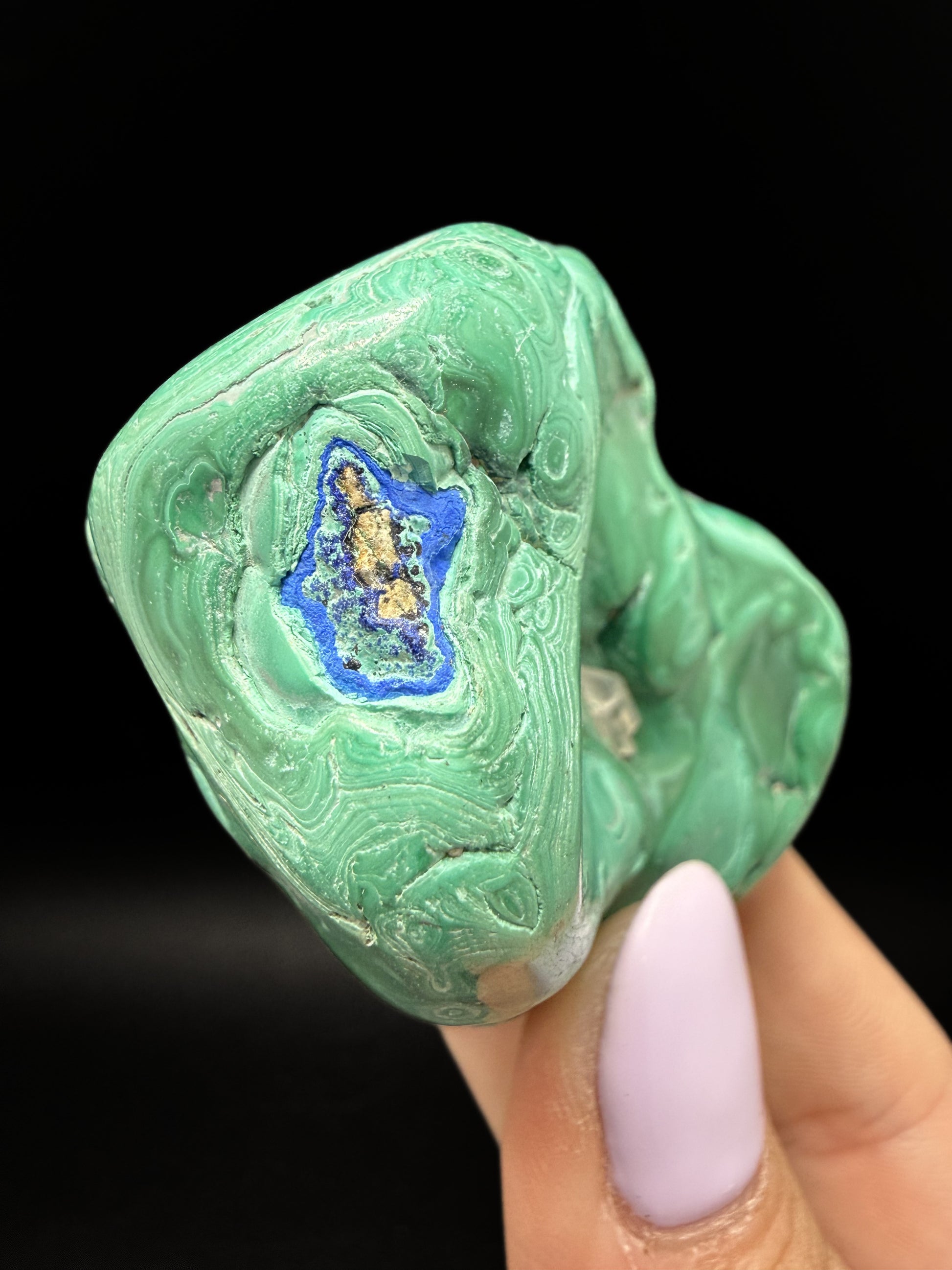 Malachite with Azurite