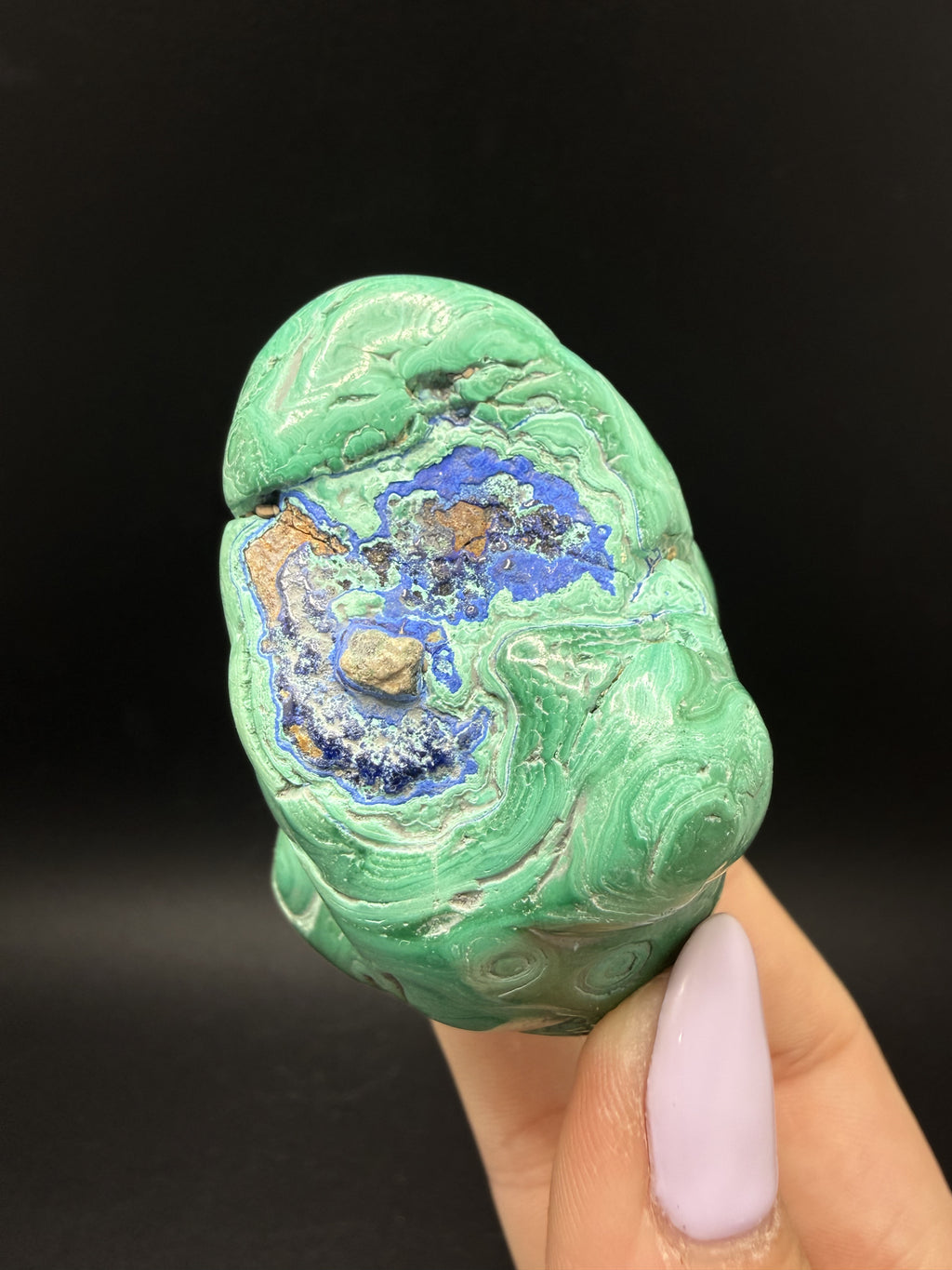 Malachite with Azurite