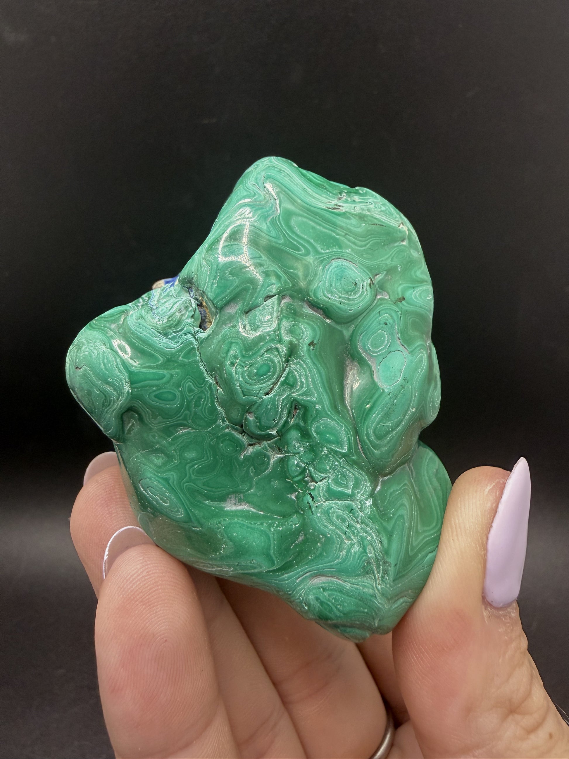 Malachite with Azurite