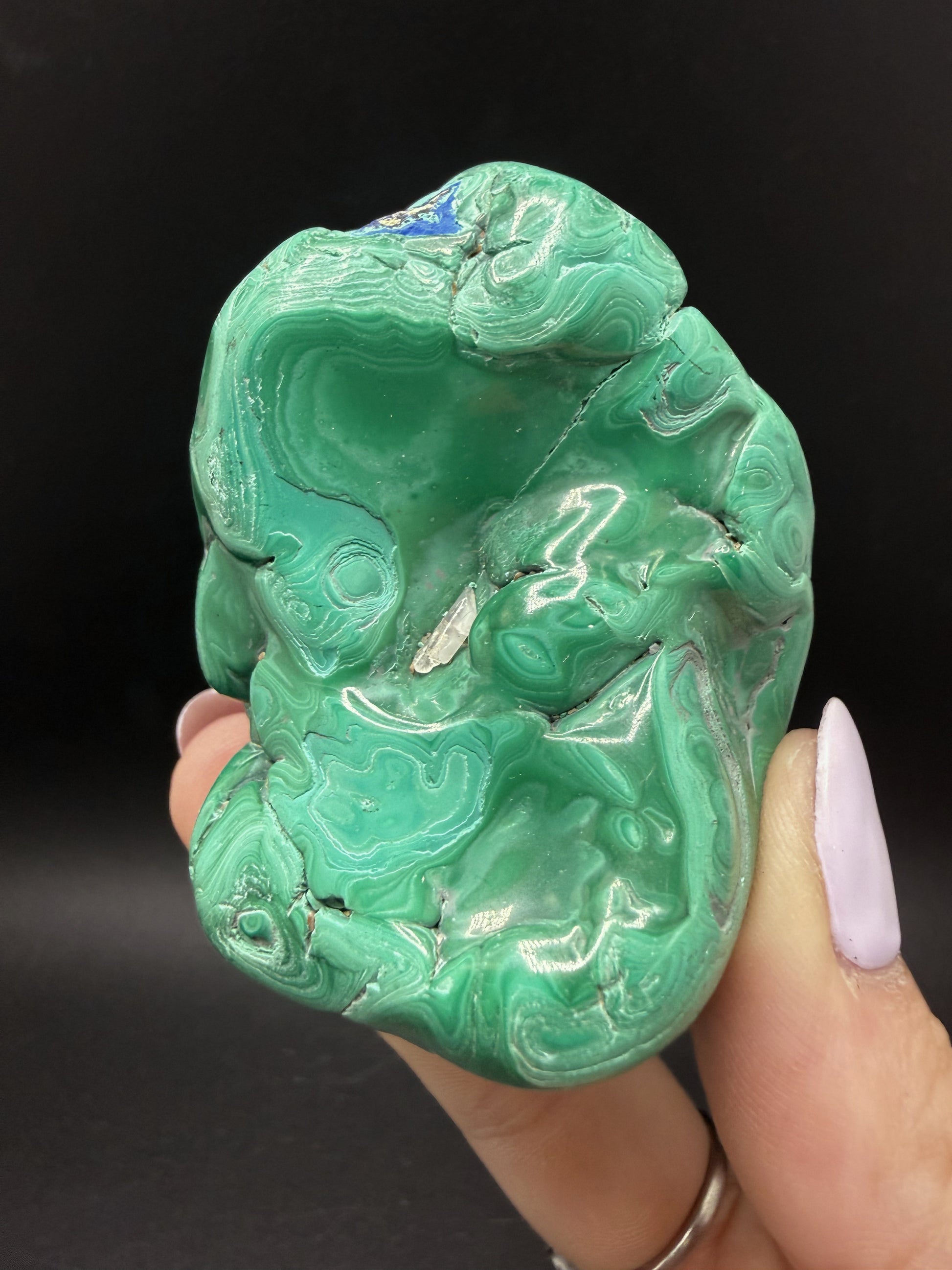 Malachite with Azurite