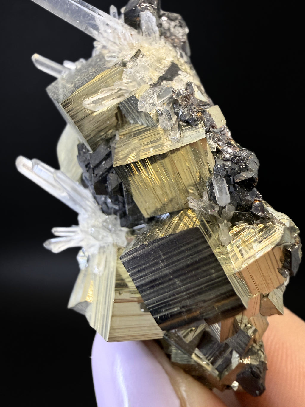 Pyrite, Quartz and Sphalerite