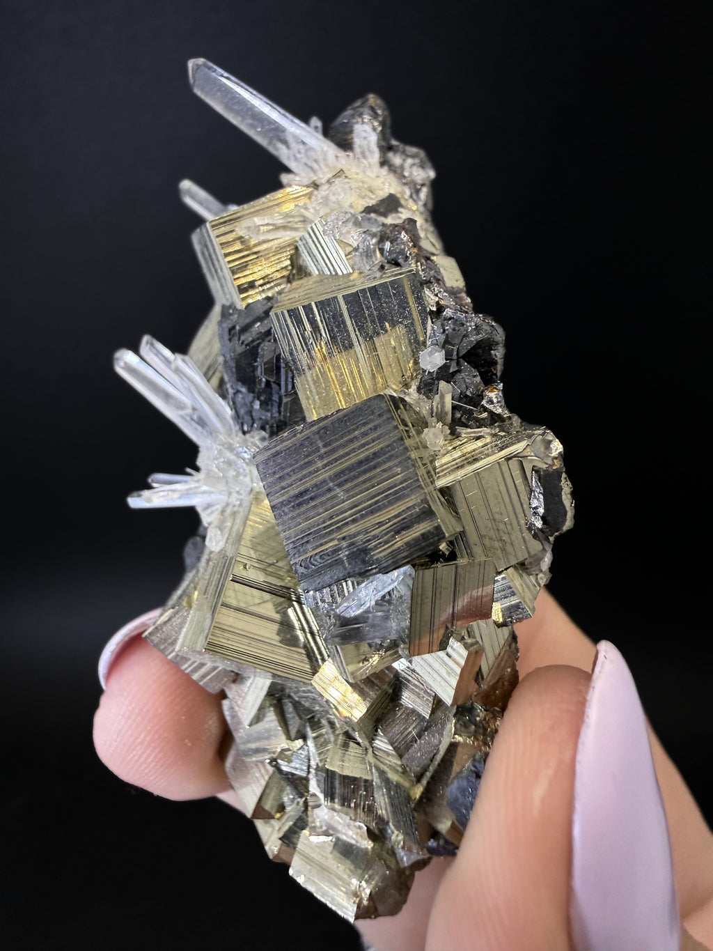 Pyrite, Quartz and Sphalerite
