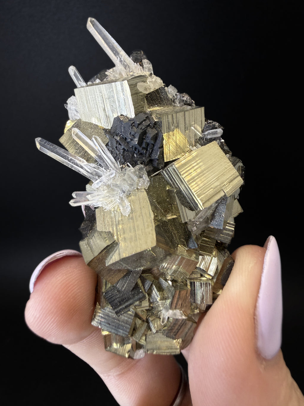 Pyrite, Quartz and Sphalerite