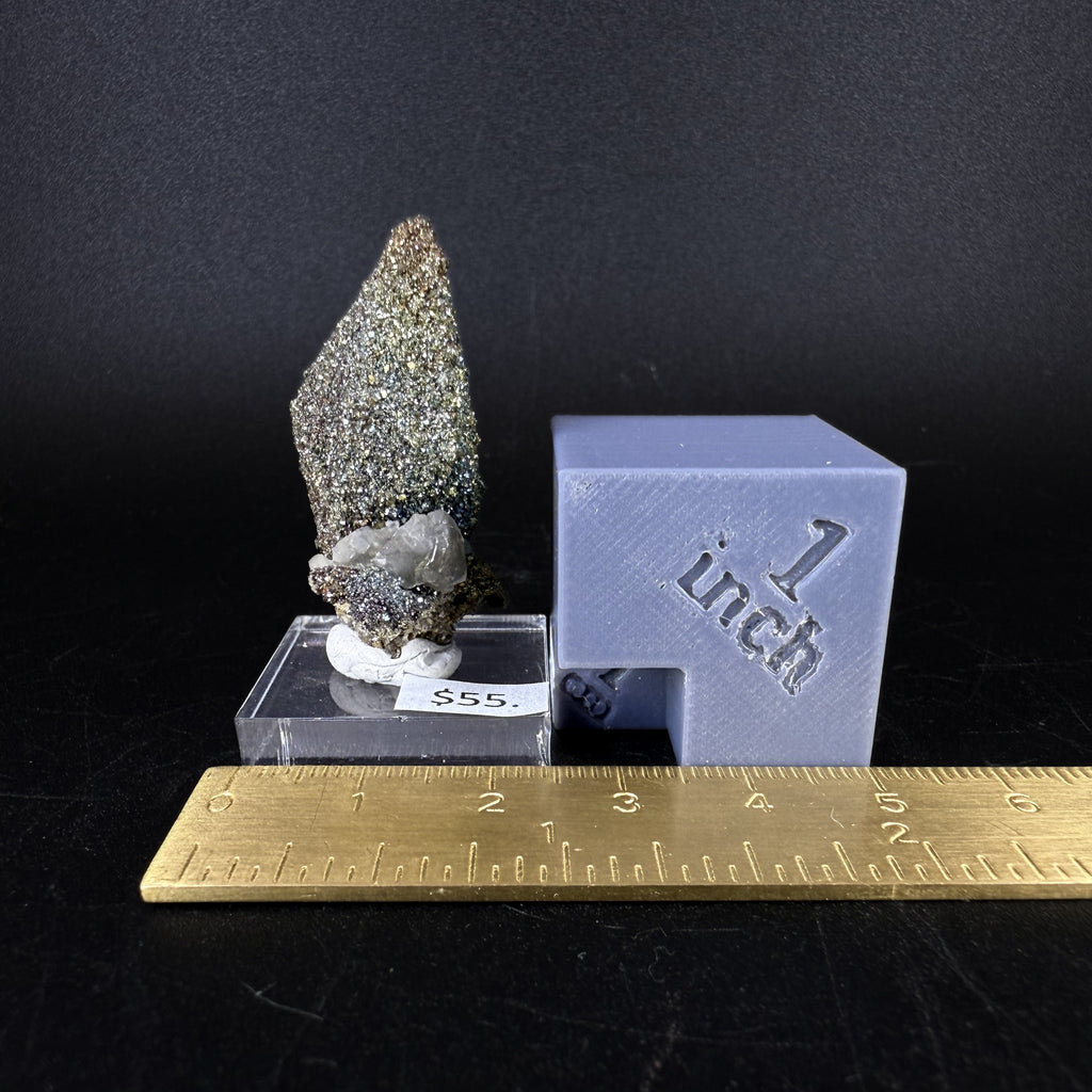 Marcasite on Calcite