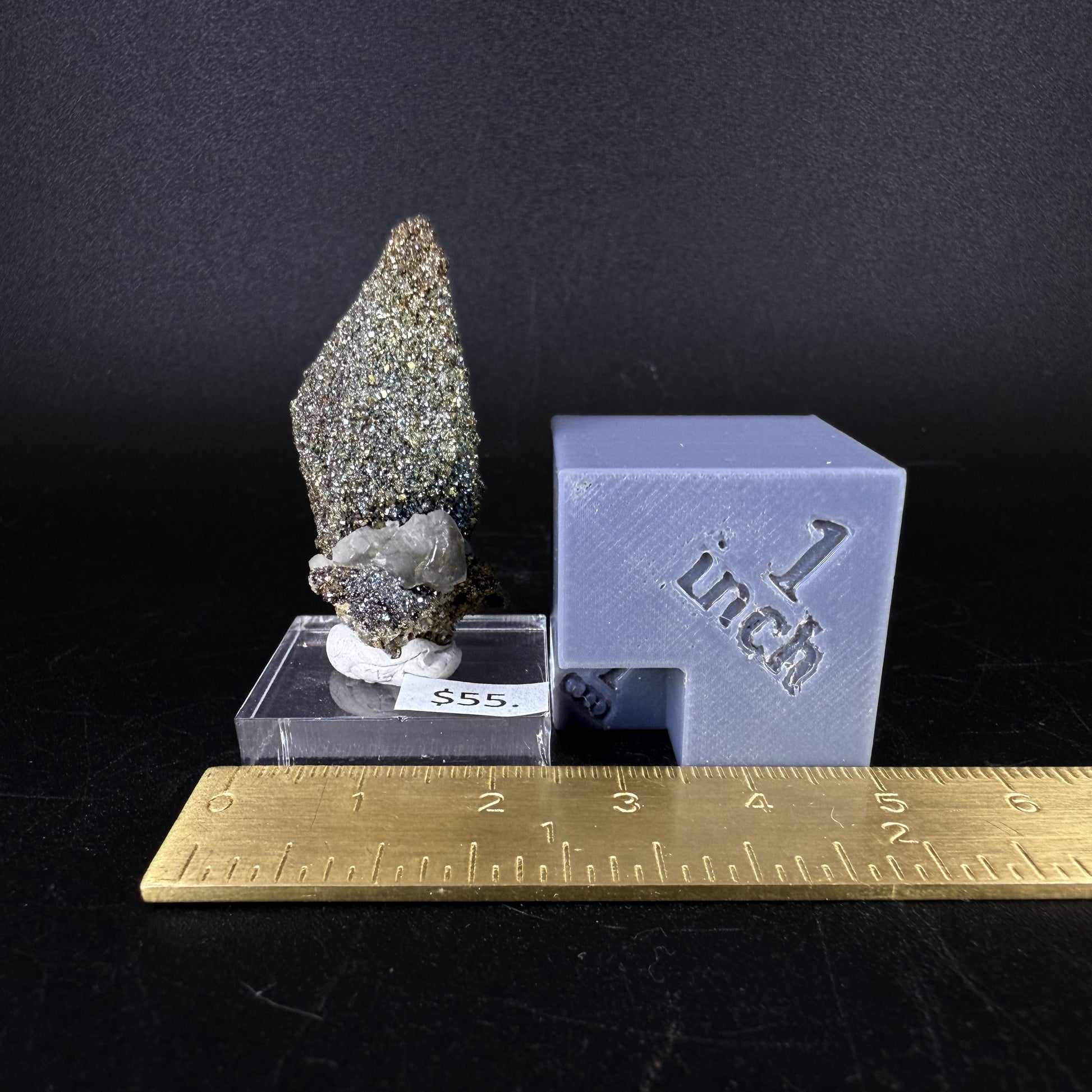 Marcasite on Calcite