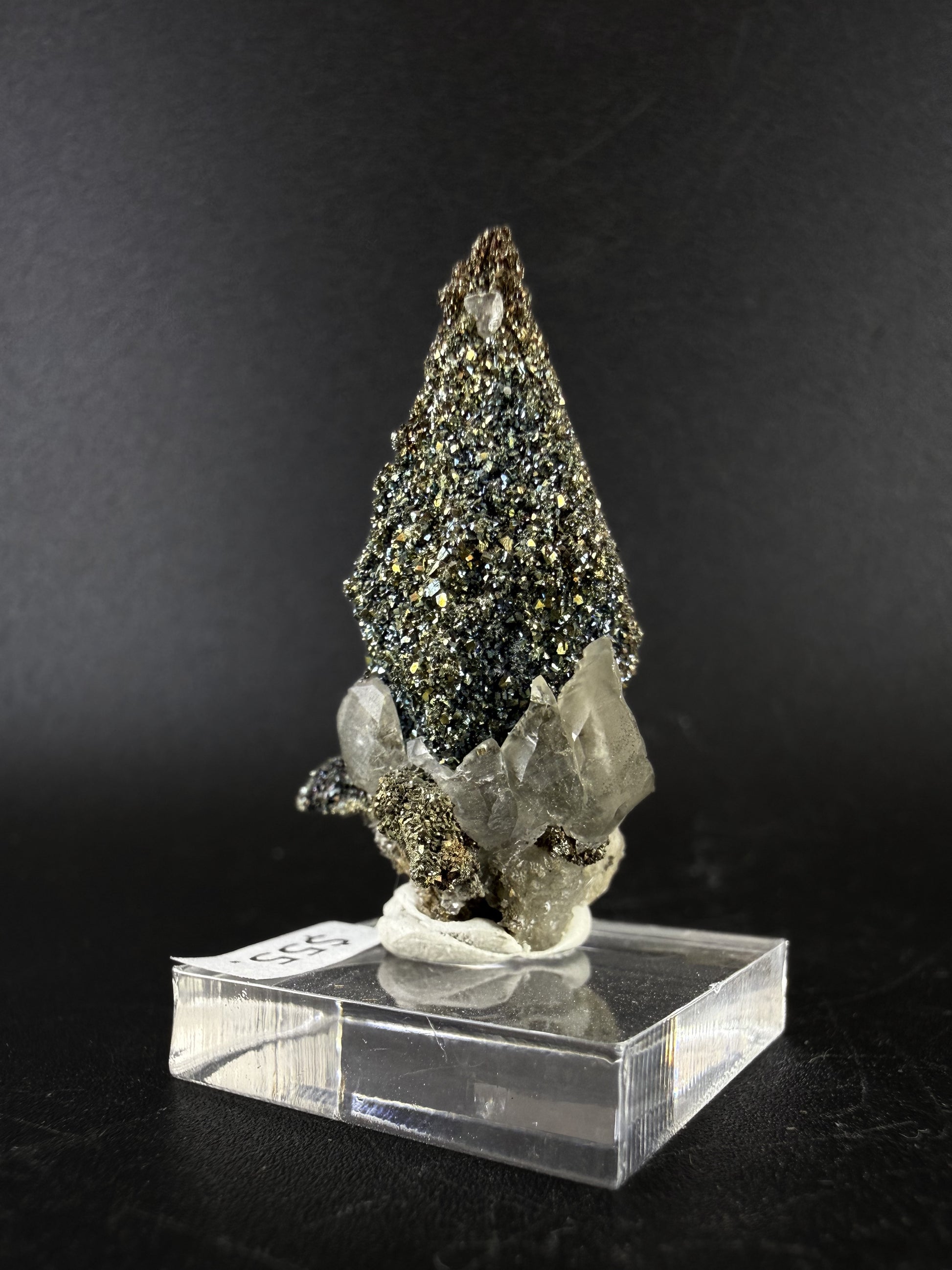 Marcasite on Calcite