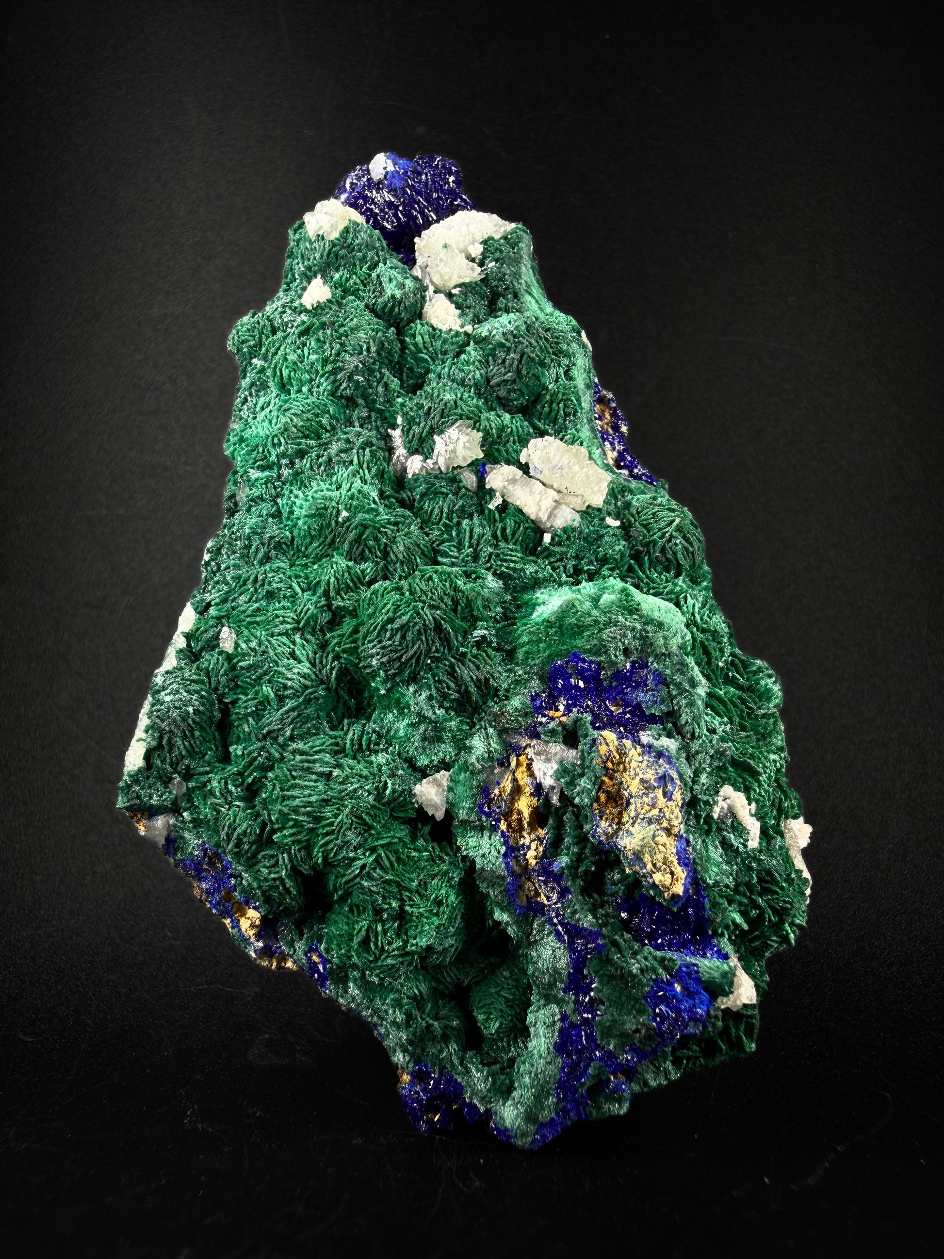 Azurite, Cerussite and Malachite