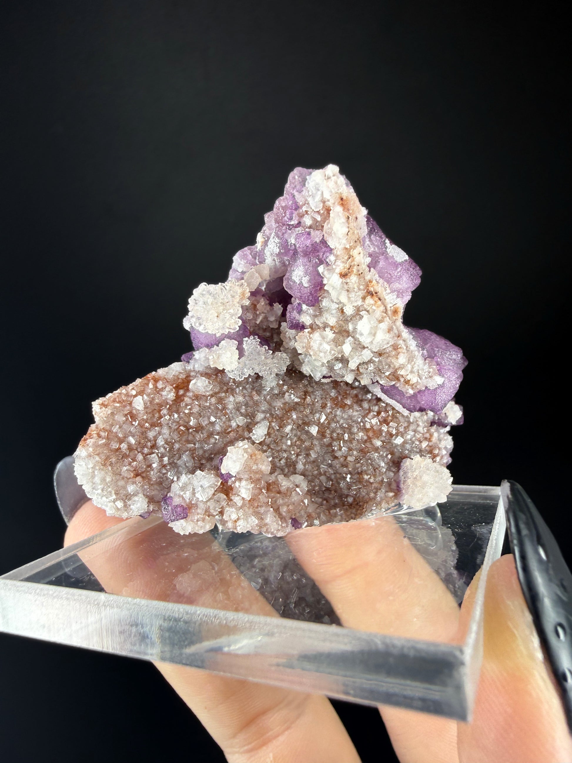 Fluorite with Quartz