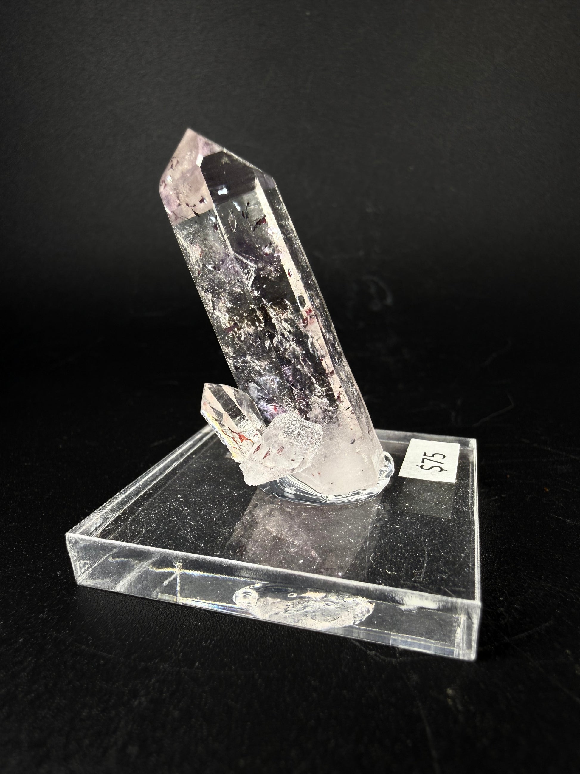 Quartz with Amethyst, and Hematite