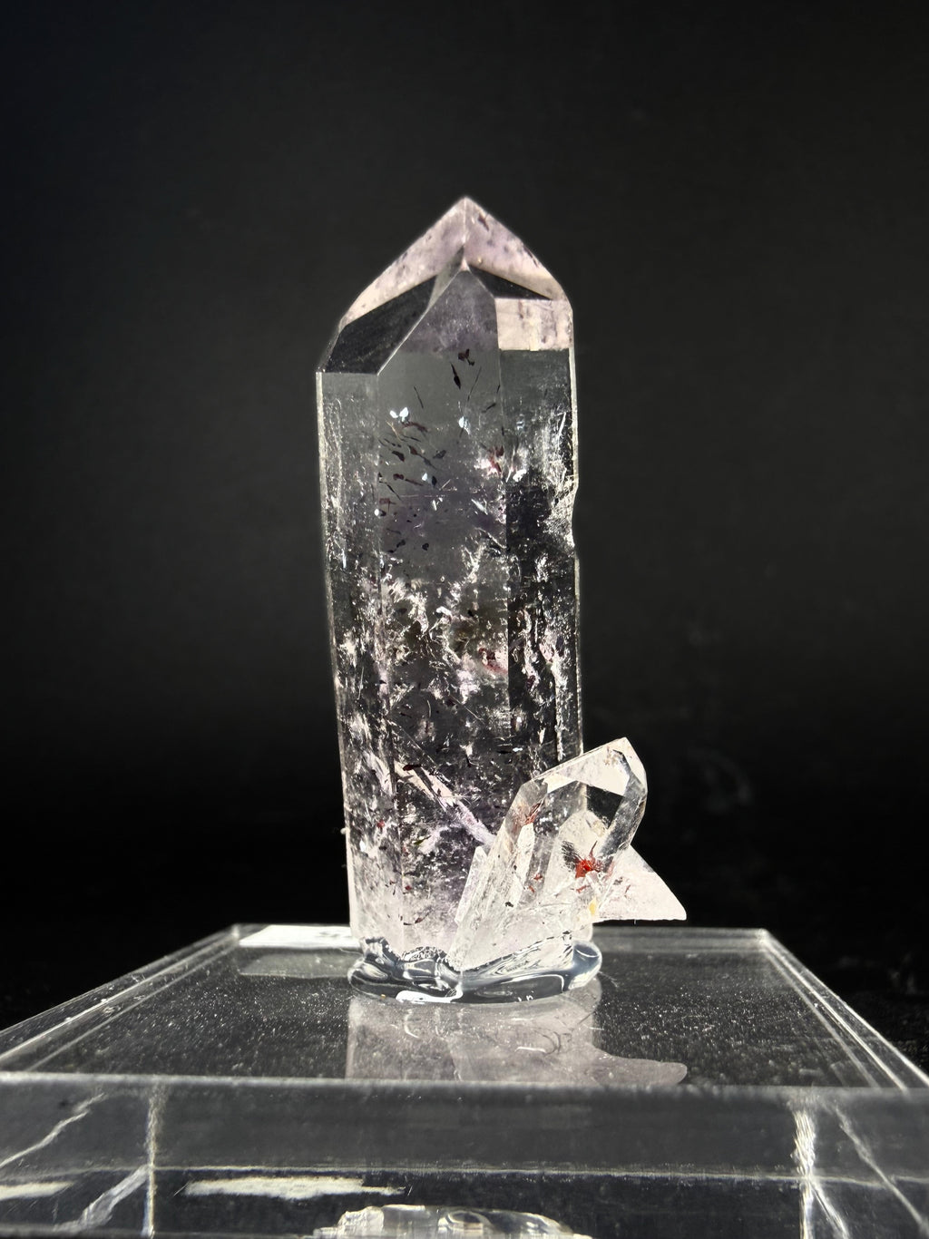 Quartz with Amethyst, and Hematite