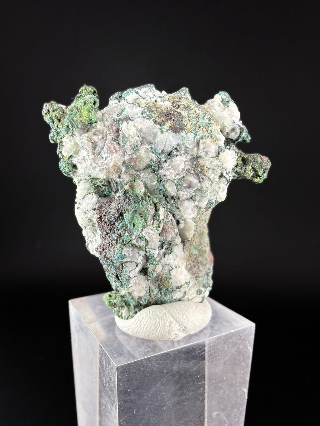 Native Copper with Calcite