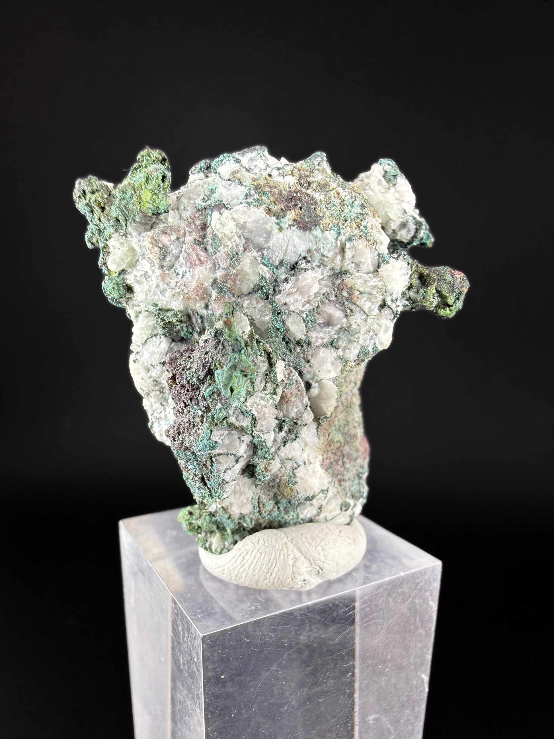 Native Copper with Calcite