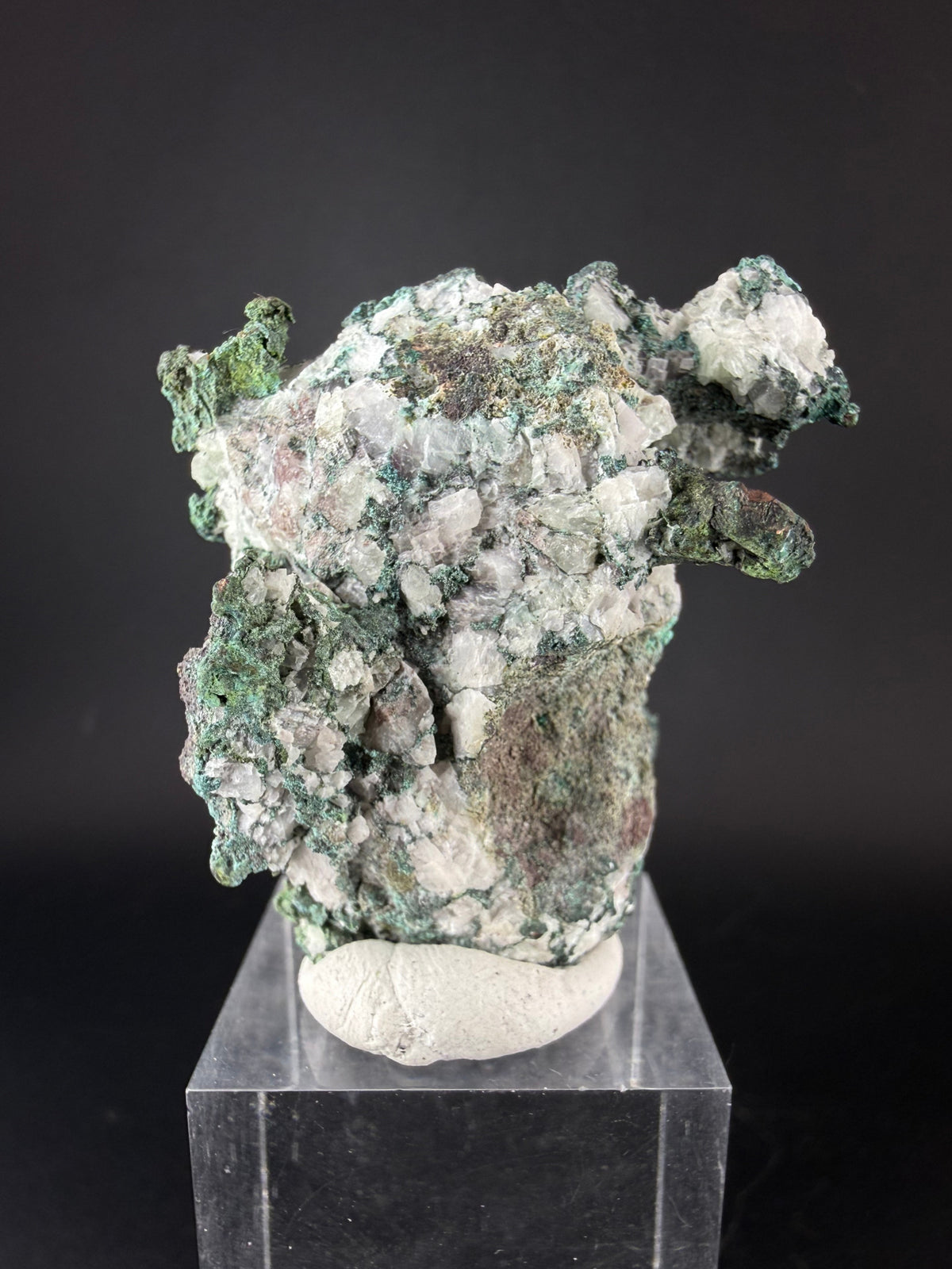Native Copper with Calcite
