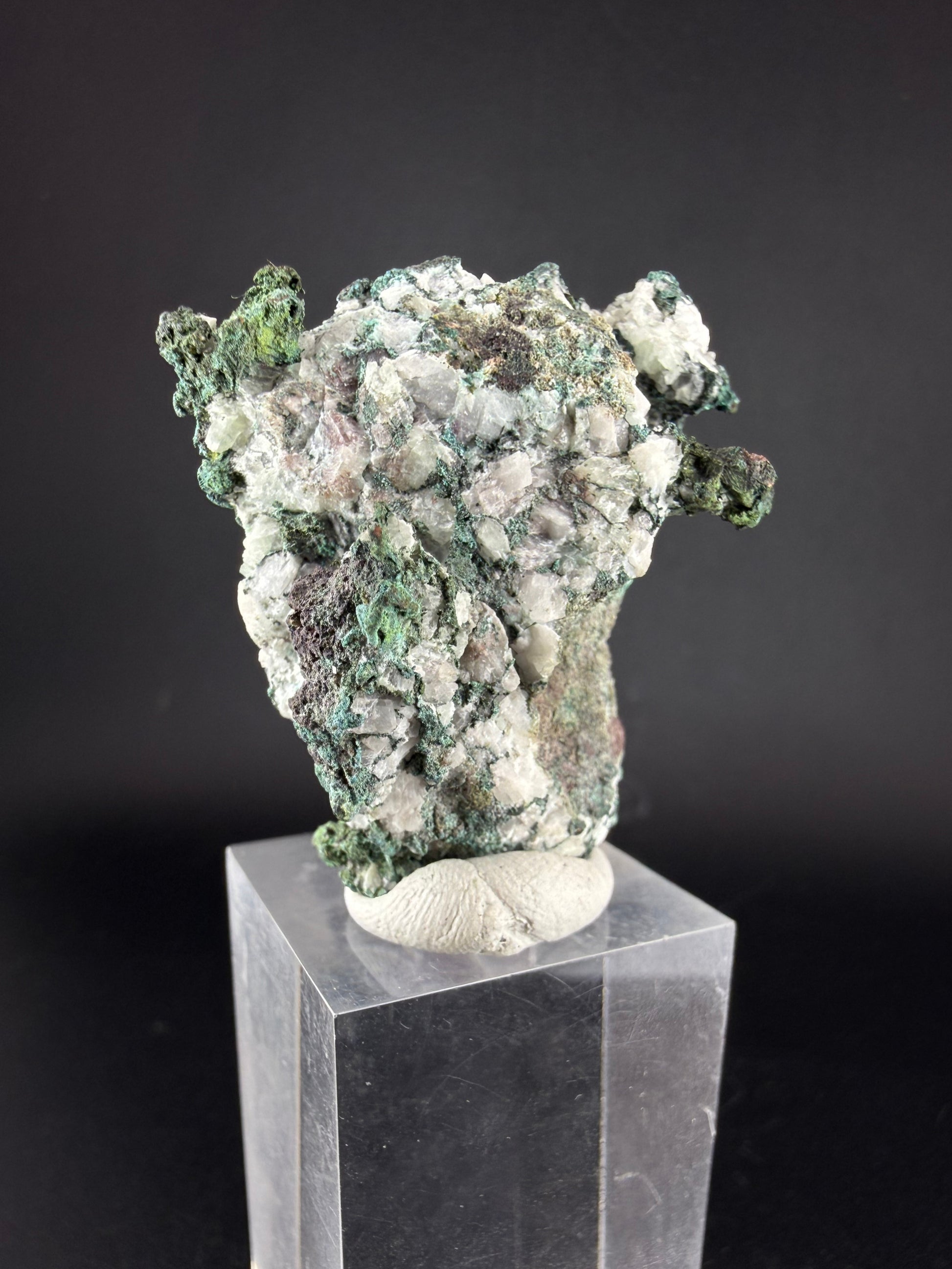 Native Copper with Calcite