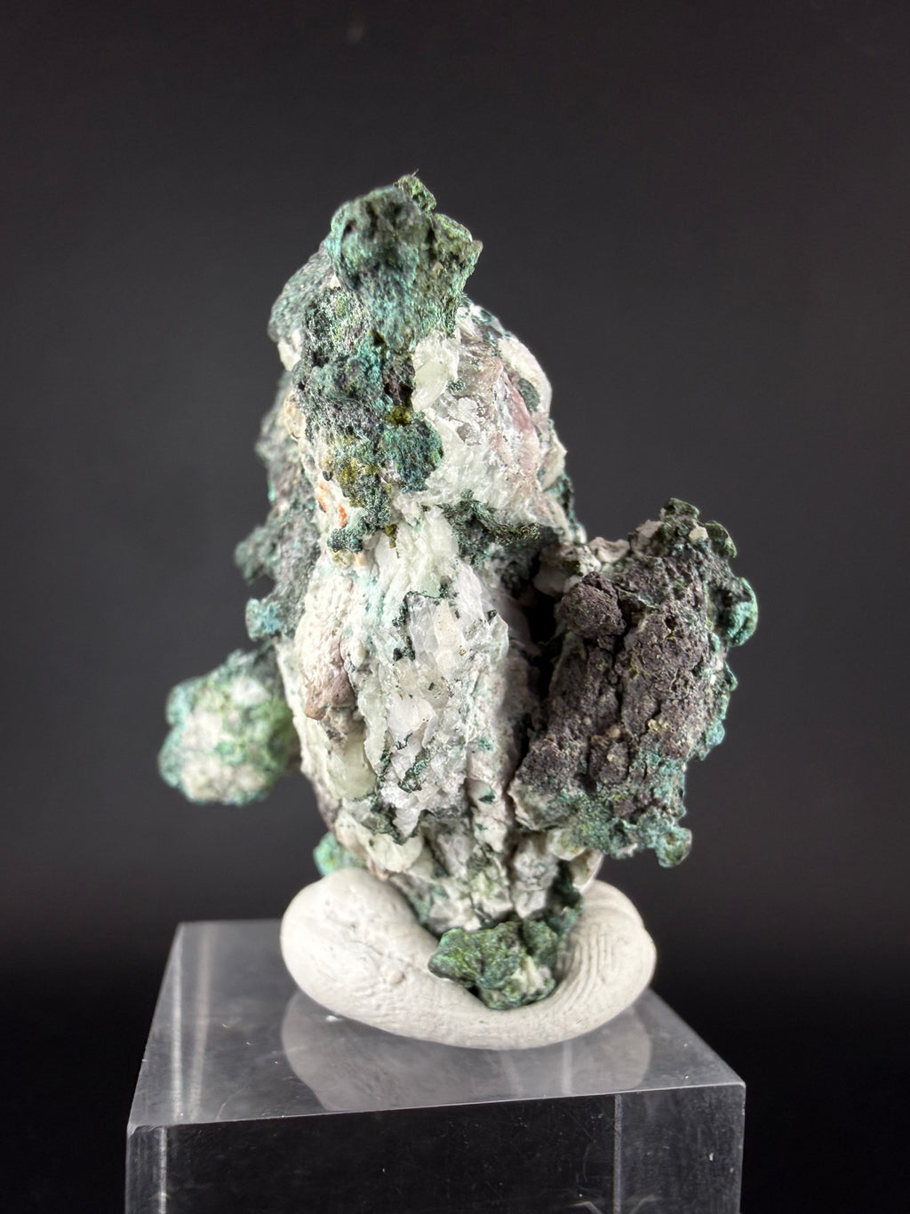 Native Copper with Calcite