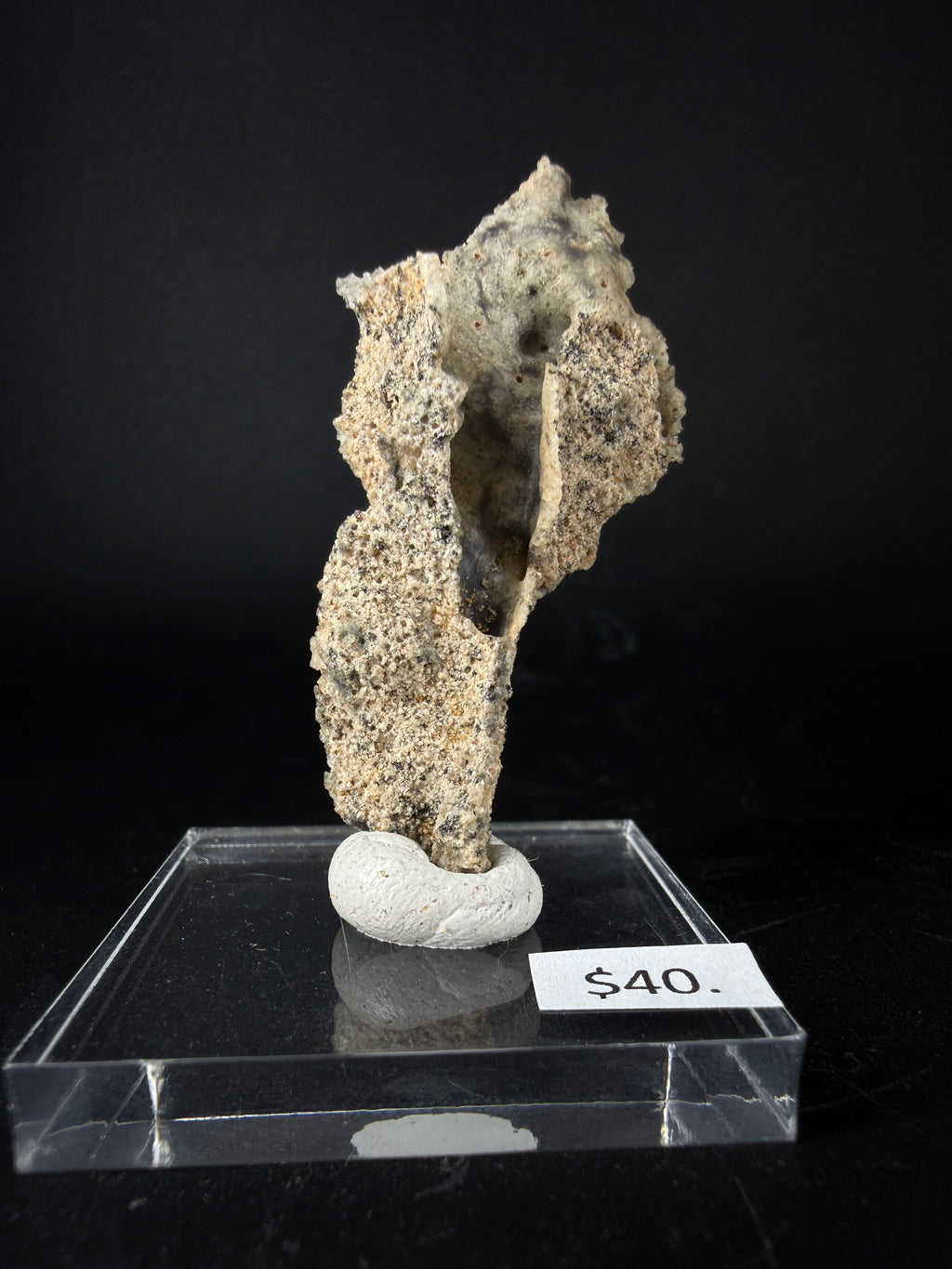 Fulgerite "Lightning strike captured in sand"