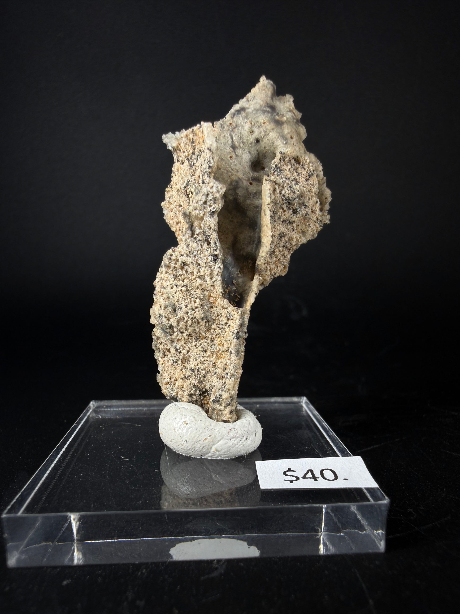 Fulgerite "Lightning strike captured in sand"