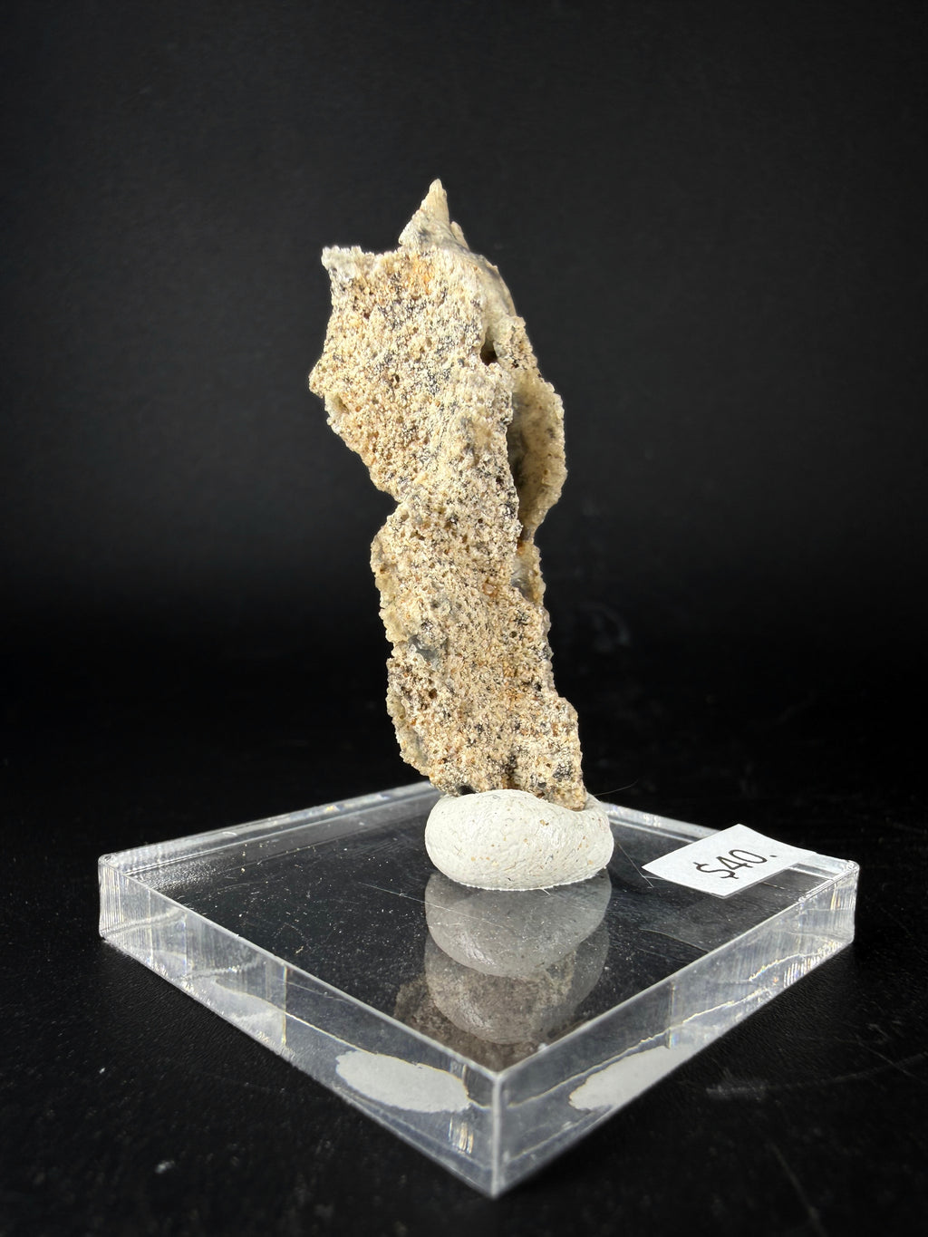 Fulgerite "Lightning strike captured in sand"
